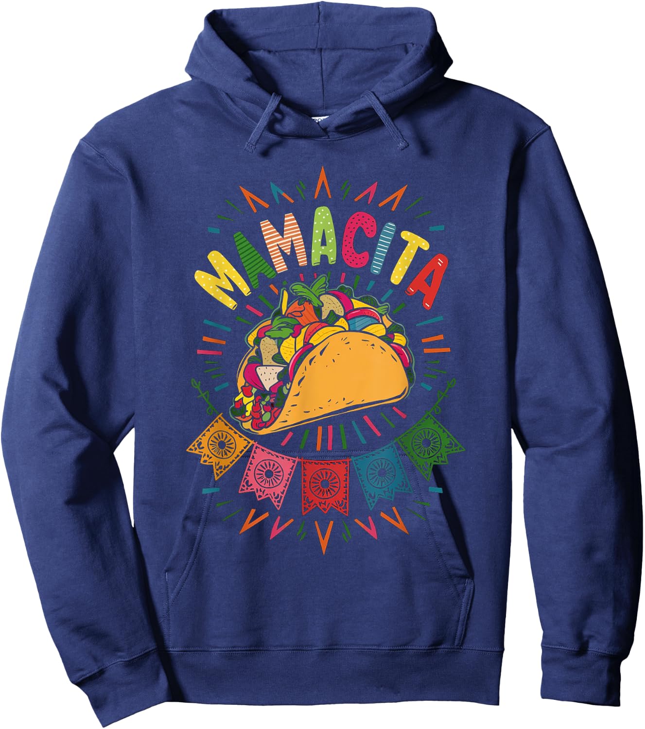 Mamacita Fiesta - Taco Lover Cinco De Mayo Celebration Hoodie - Hoodie | Navy