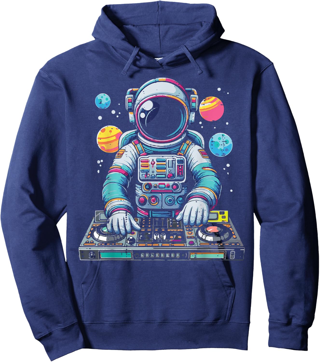 Astronaut Disc Jockey Spaceman Dj Space Music Men Boys Kids Hoodie - Hoodie | Navy
