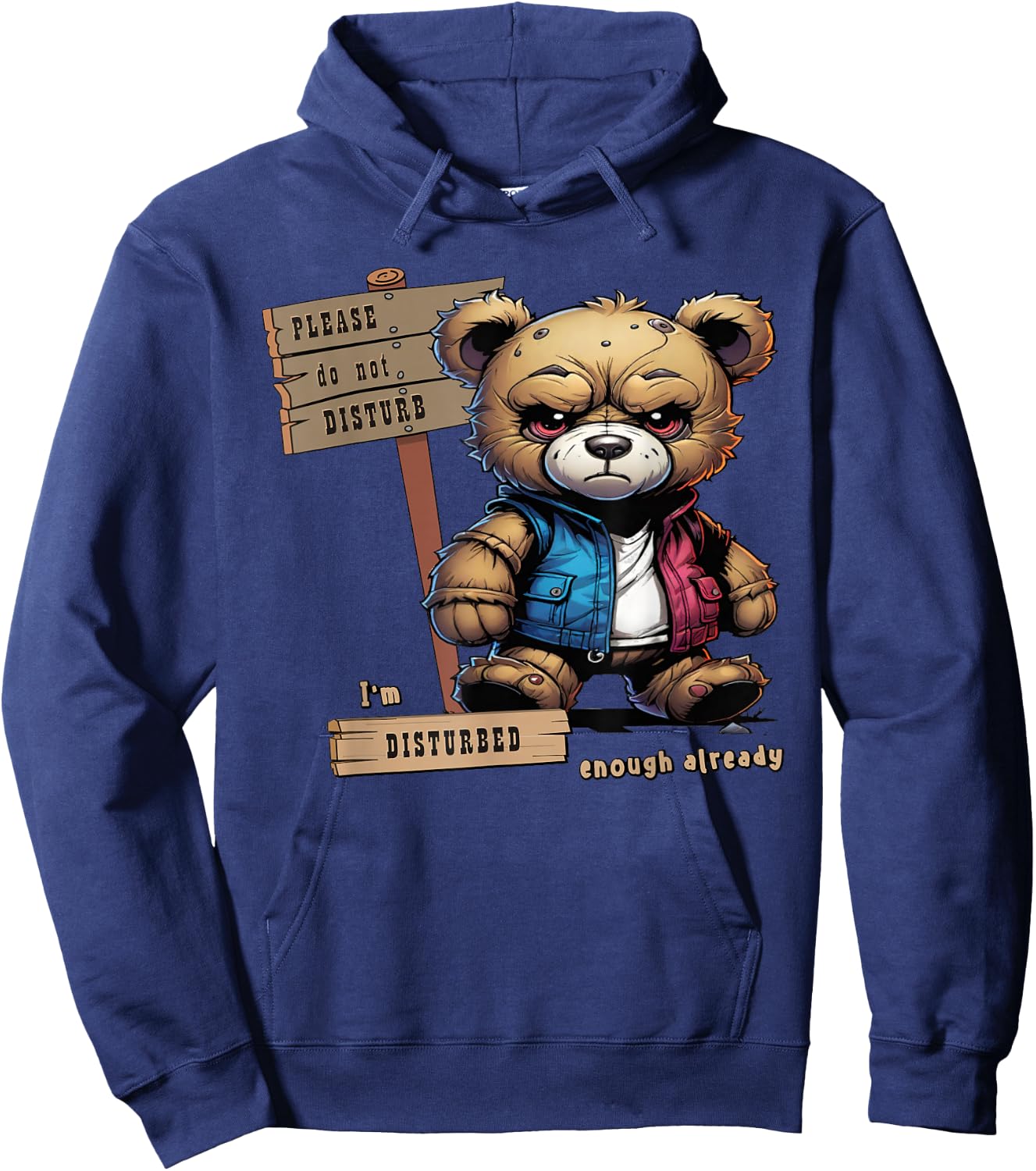 Please do not disturb - I'm disturbed enough already (#06) Hoodie - Hoodie | Navy