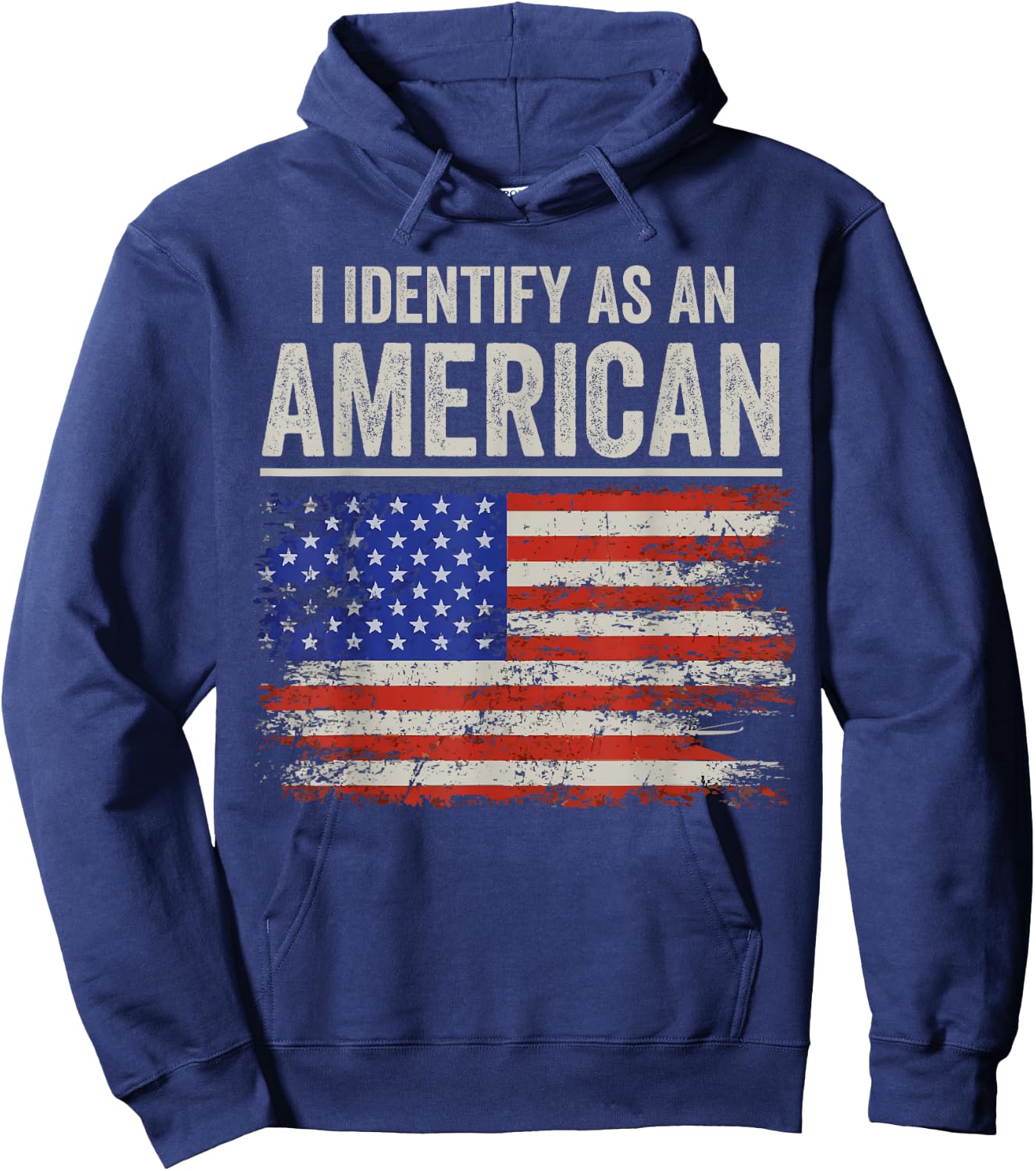 i Identify As An American Flag Men Hoodie - Hoodie | Navy