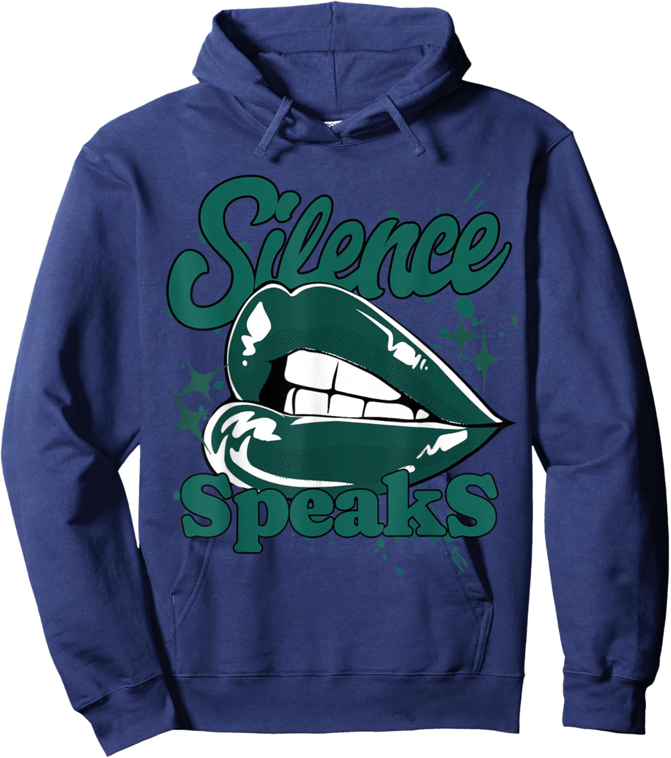 Silence Speaks Oxidized Green 4s Matching Women Hoodie - Hoodie | Navy