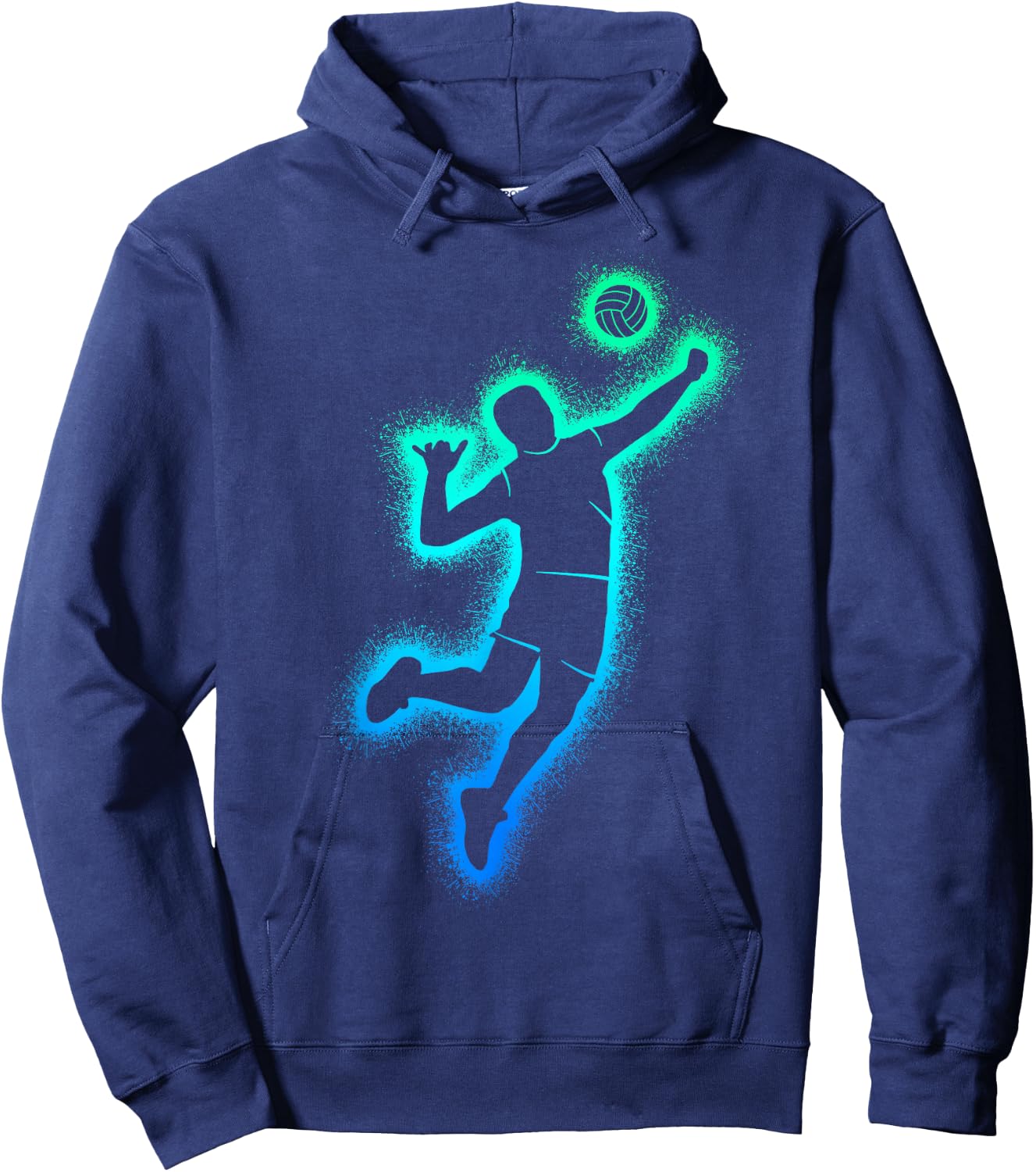 Volleyball Players Team Men Boys Volleyball Hoodie - Hoodie | Navy