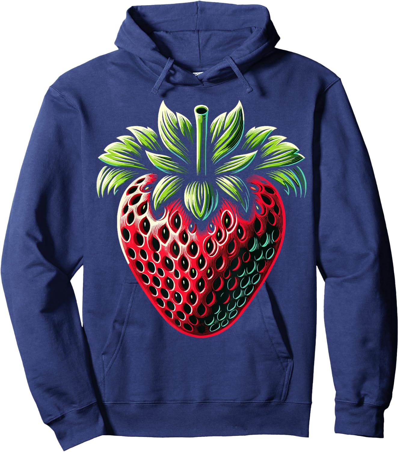Strawberry Fruit Vintage Strawberry Lovers Hoodie - Hoodie | Navy