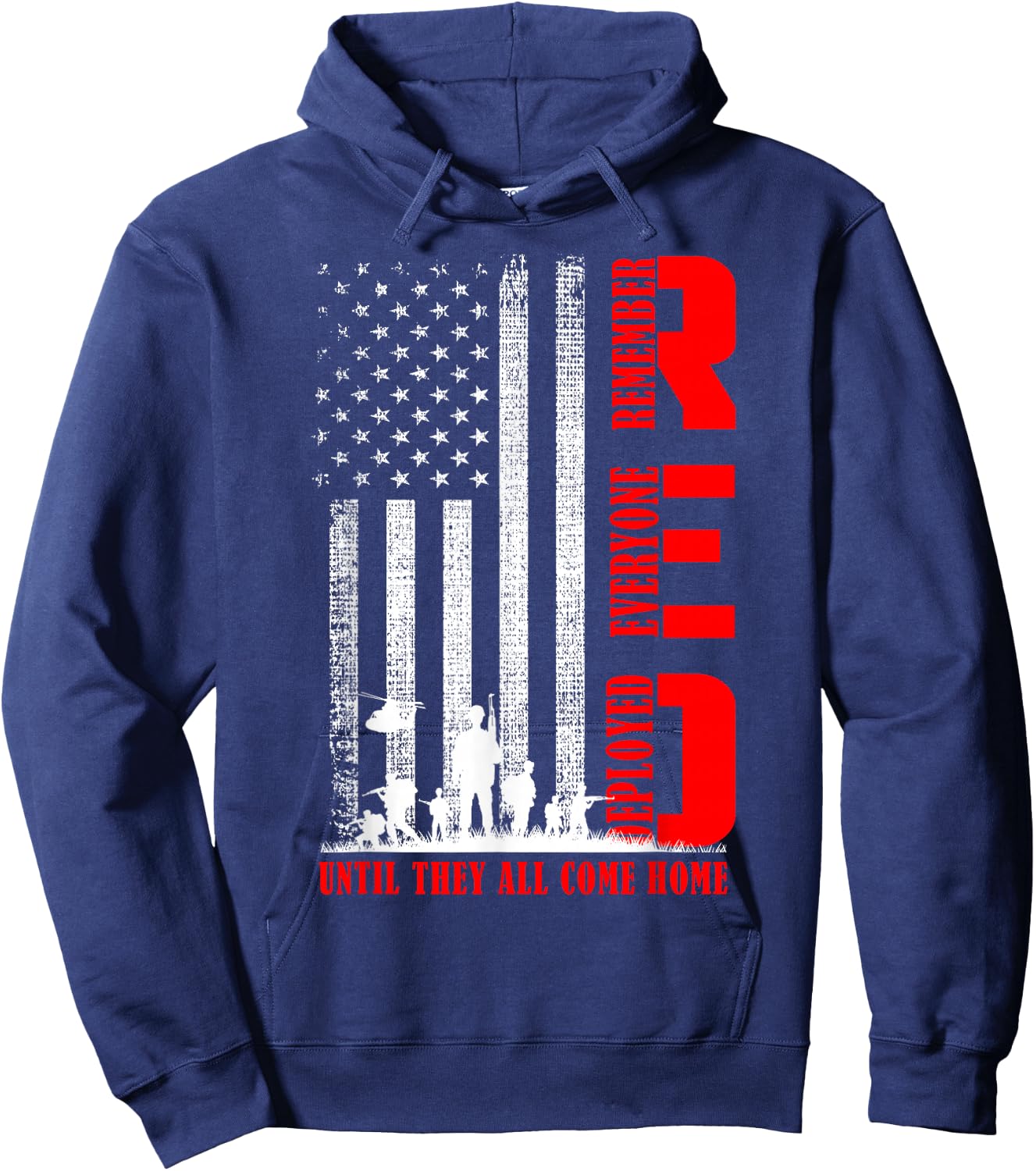 RED Friday Military US Army Remember erveryone deployed Hoodie - Hoodie | Navy