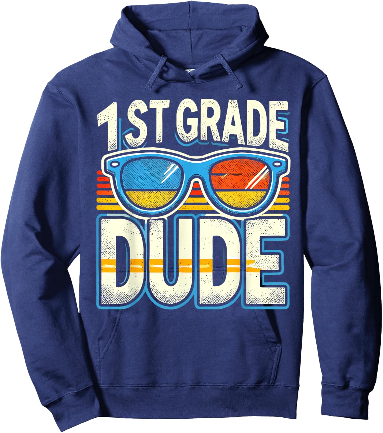 1st Grade Dude Back To School First Grade Student Hoodie - Hoodie | Navy