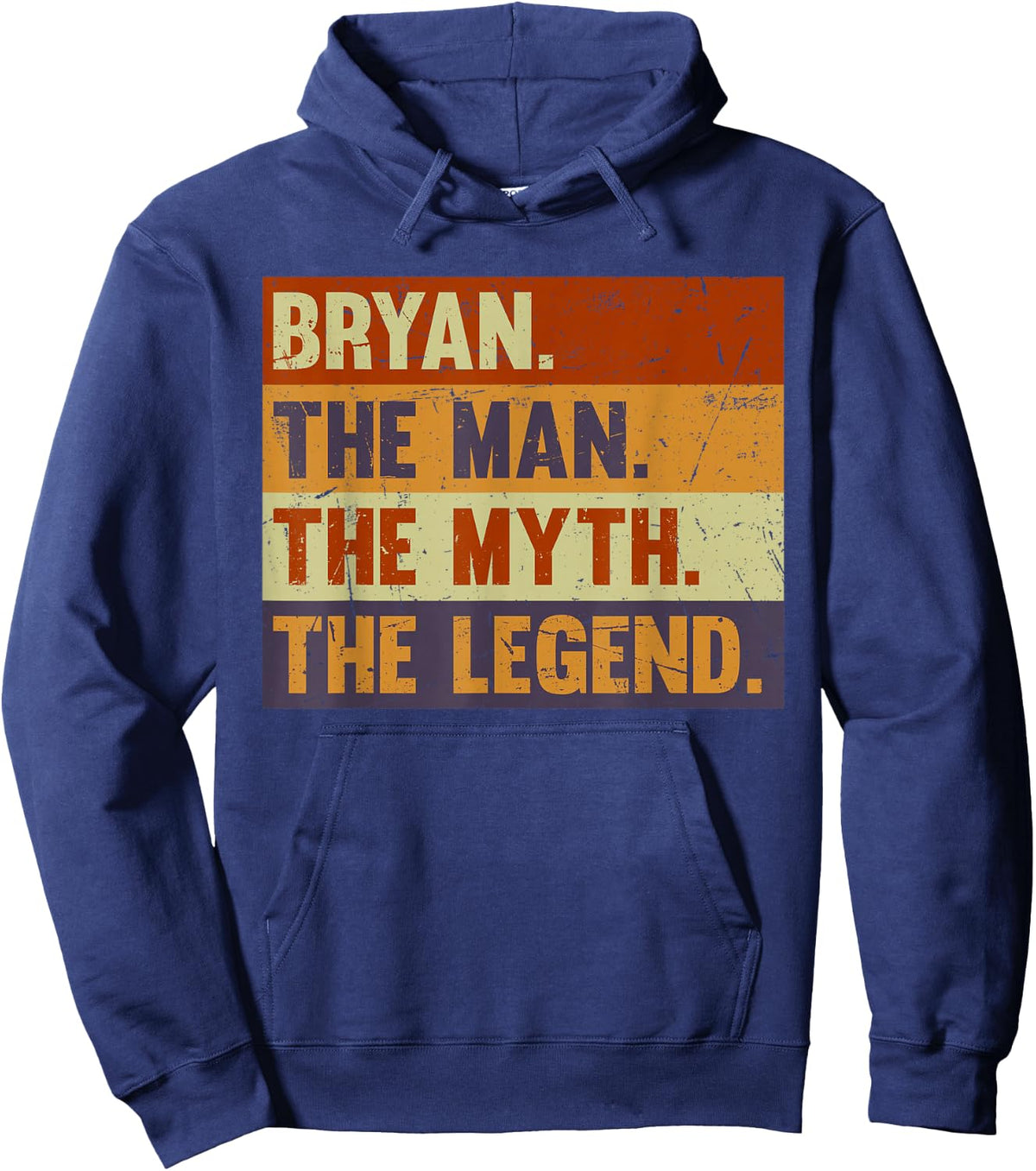 Bryan The Man The Myth The Legend - Vintage Gift Bryan Hoodie - Hoodie | Navy
