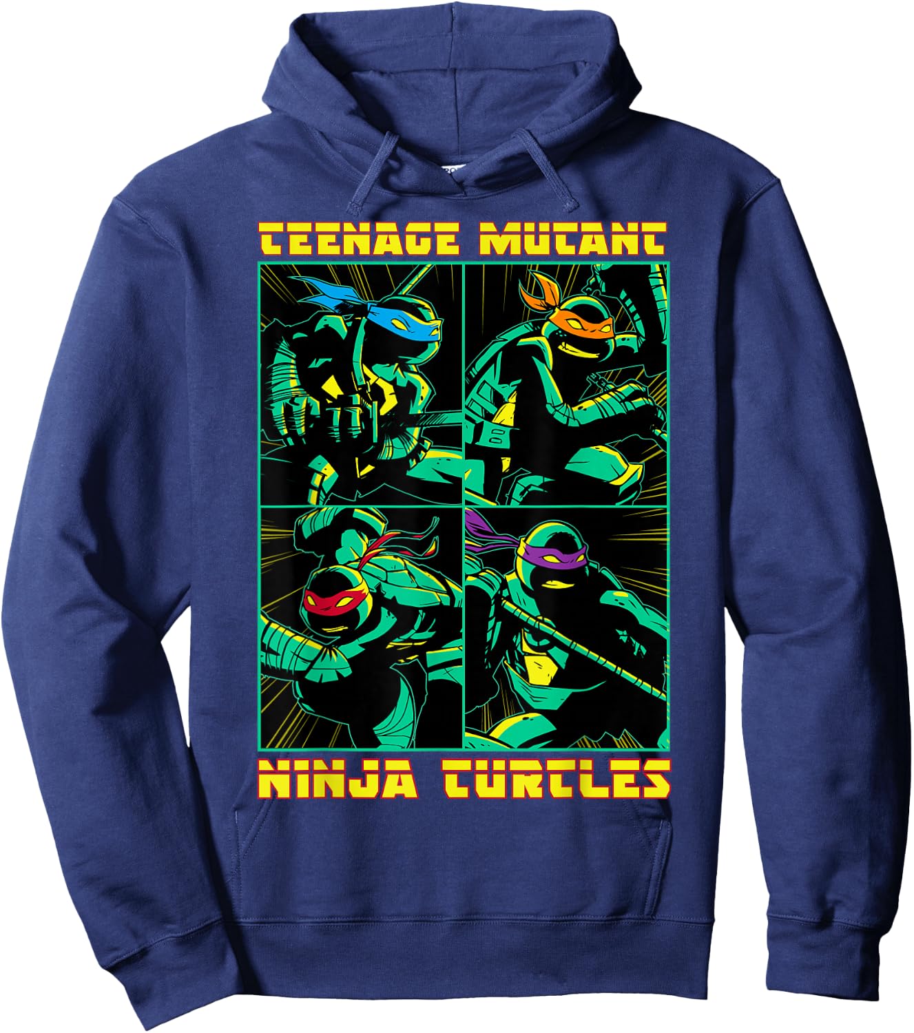 Teenage Mutant Ninja Turtles Action Panel Hoodie - Hoodie | Navy