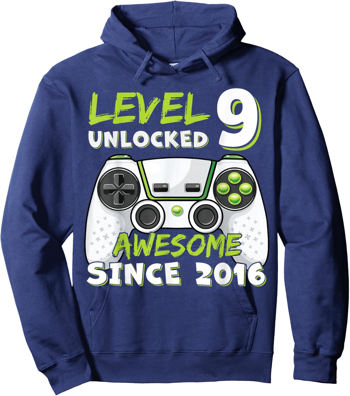 9 Year Old BDay Decorations Son Boy 9yr 2016 9th Birthday Hoodie - Hoodie | Navy