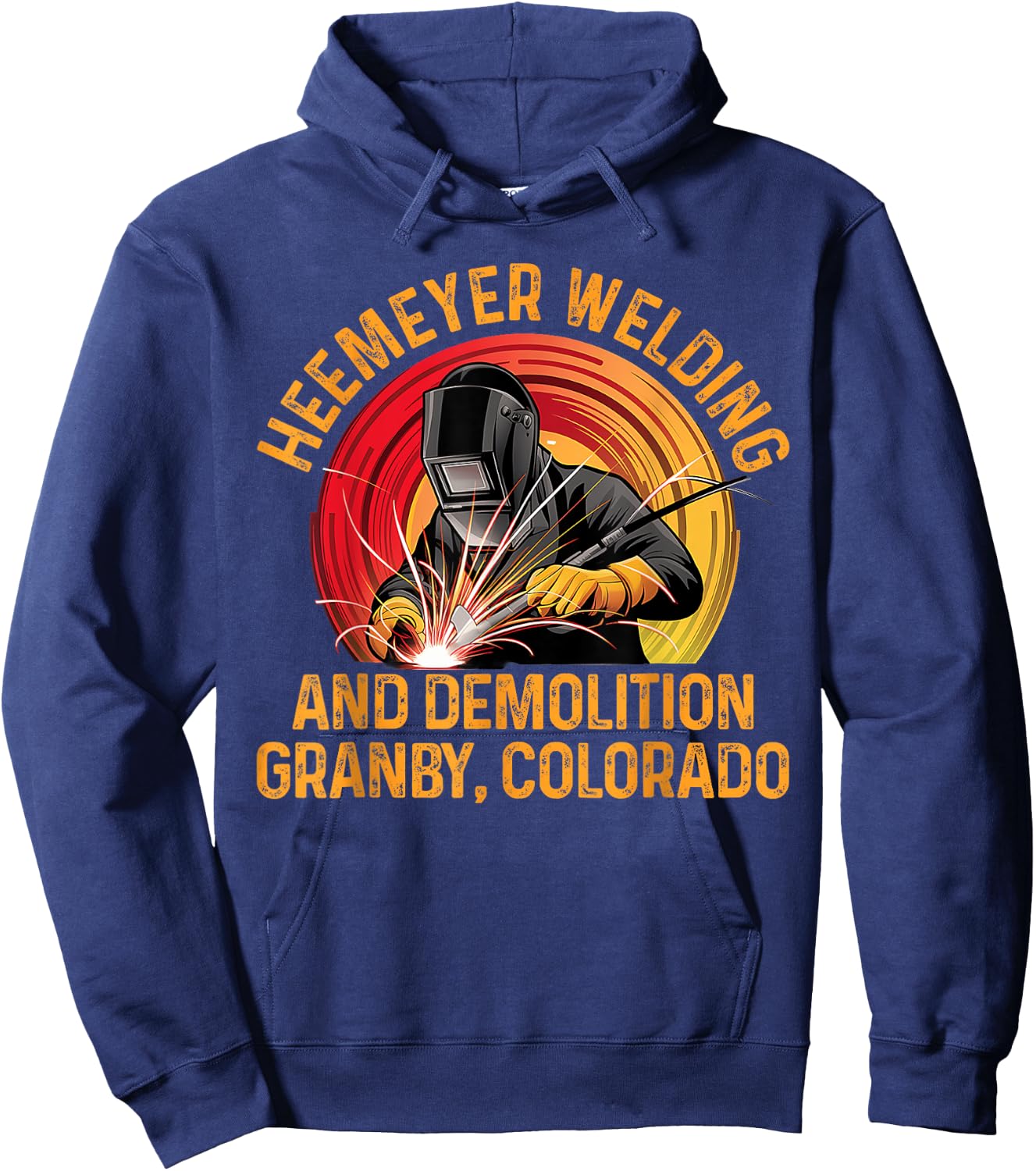 Heemeyer Welding And Demolition Grandby Colorado Hoodie - Hoodie | Navy