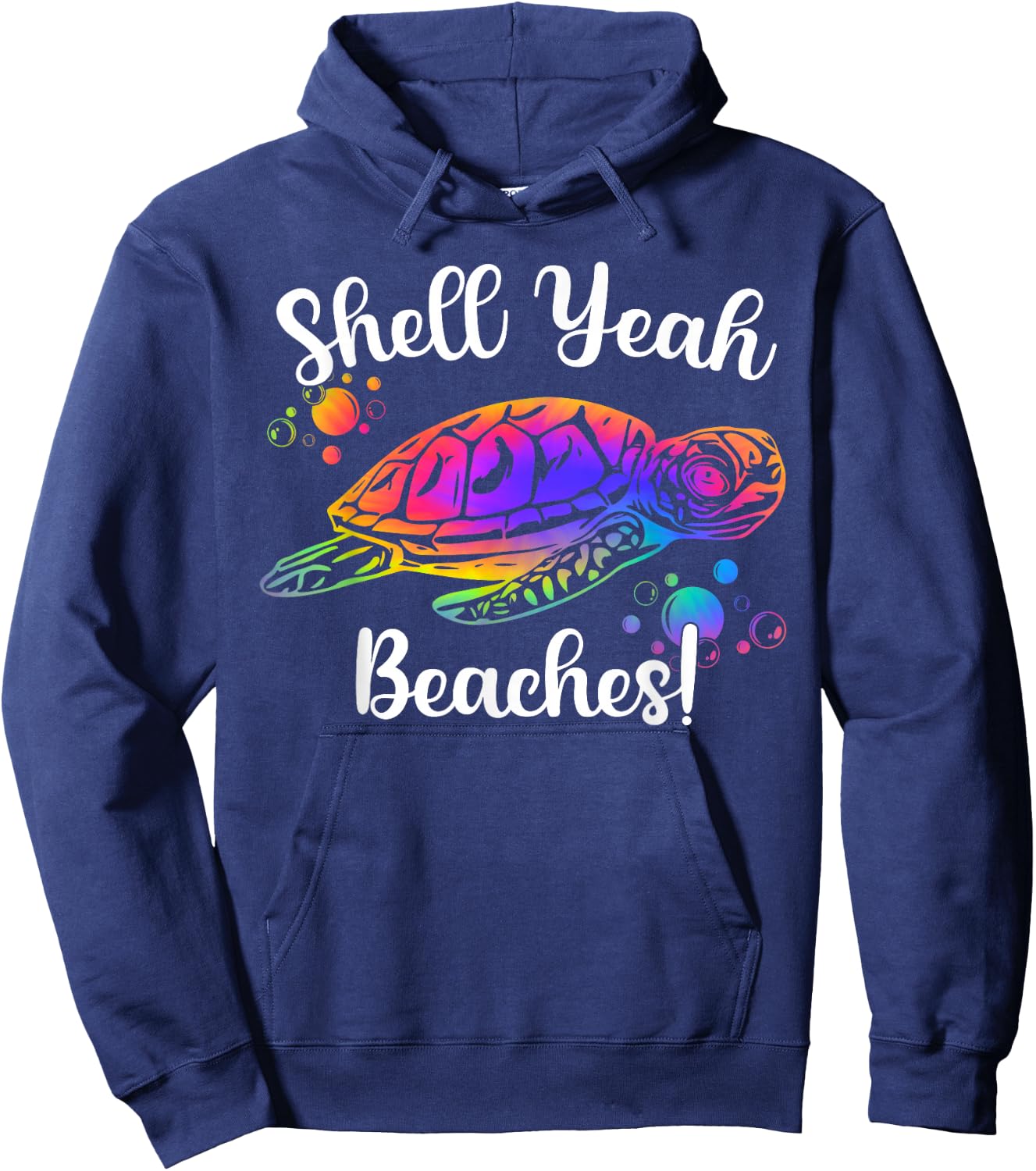 Shell Yeah Beaches Tie Dye Turtle Shell Yeah Hoodie - Hoodie | Navy