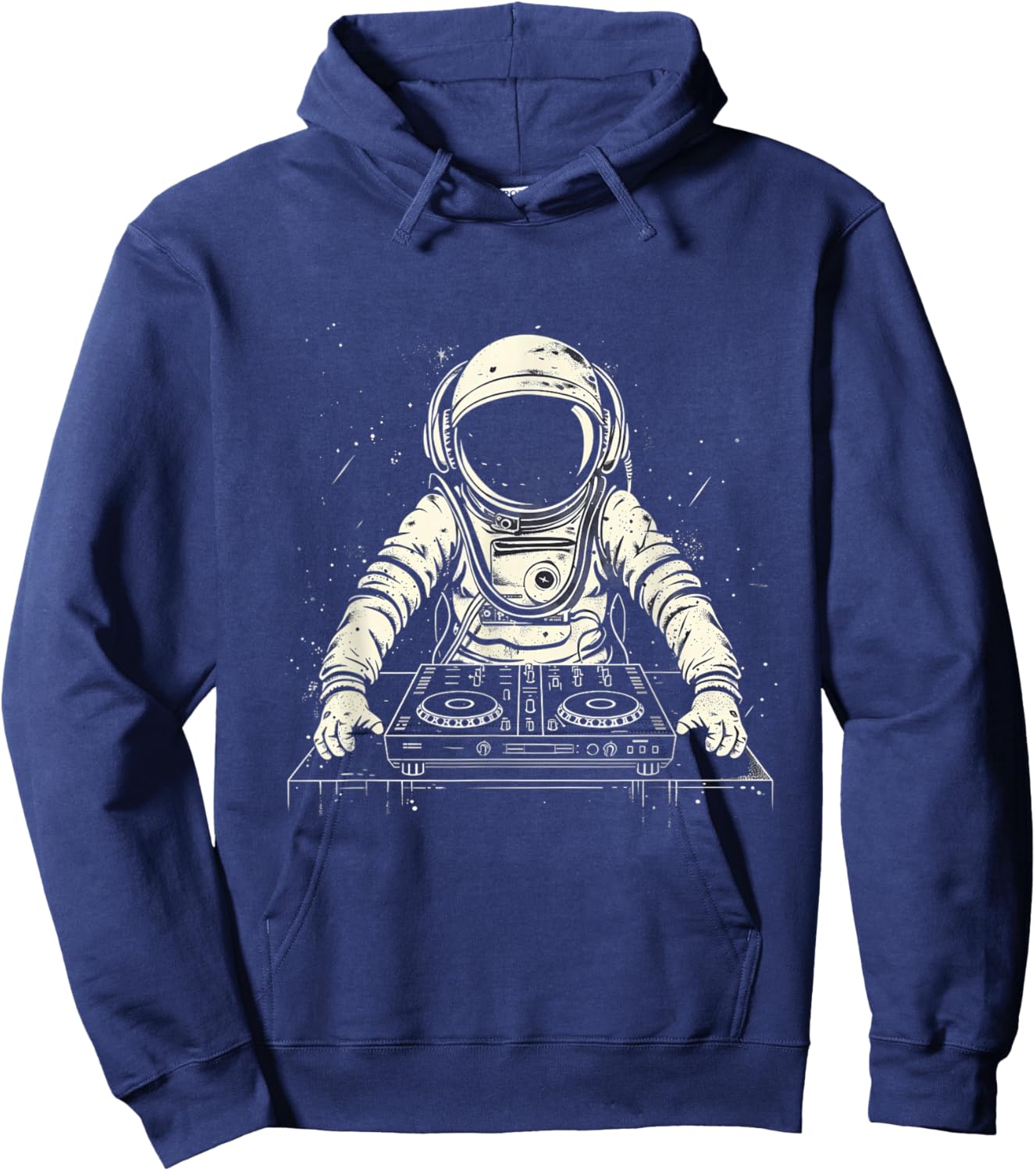 Astronaut Music DJ Techno Turntable DJ Astronaut Beatmaker Hoodie - Hoodie | Navy