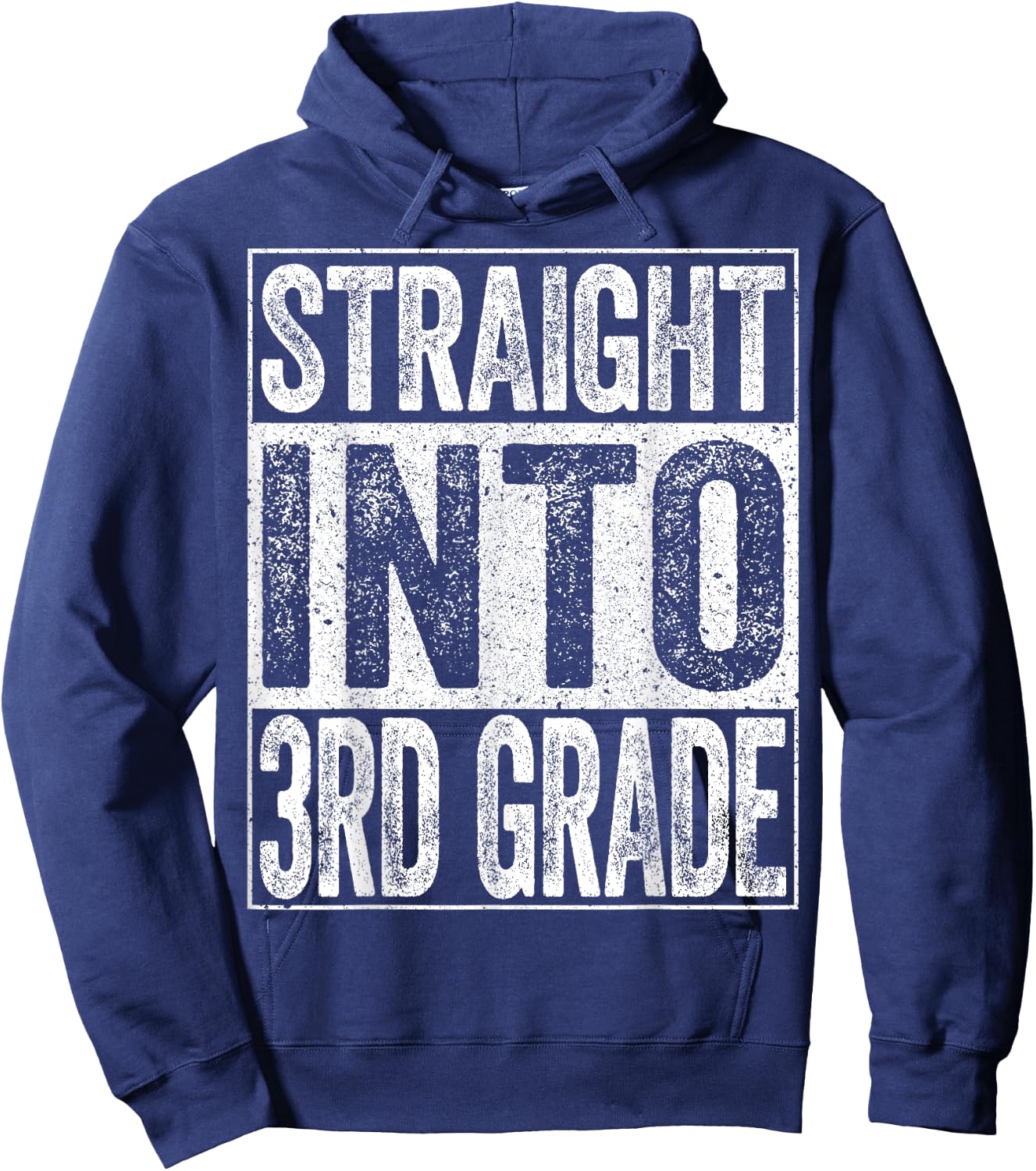 Straight Into 3rd Grade Shirt Boy Girl Back To School Hoodie - Hoodie | Navy