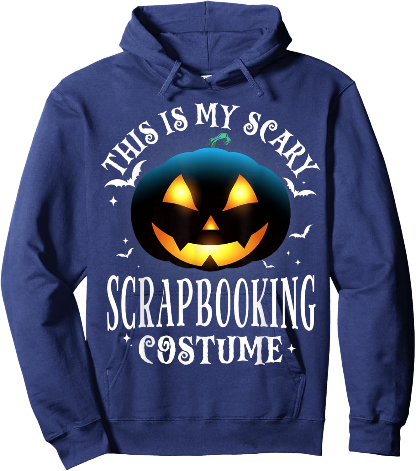 Scrapbooking Halloween Matching Pajama Costume Hoodie - Hoodie | Navy