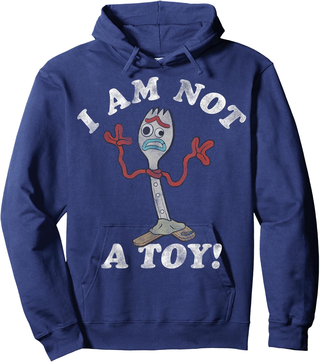 Disney Pixar Toy Story Forky I Am Not A Toy Hoodie - Hoodie | Navy