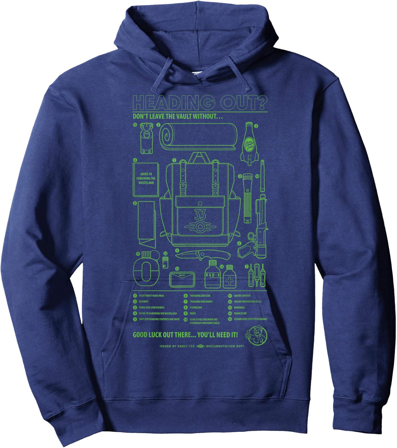 Fallout - Heading Out? Hoodie - Hoodie | Navy