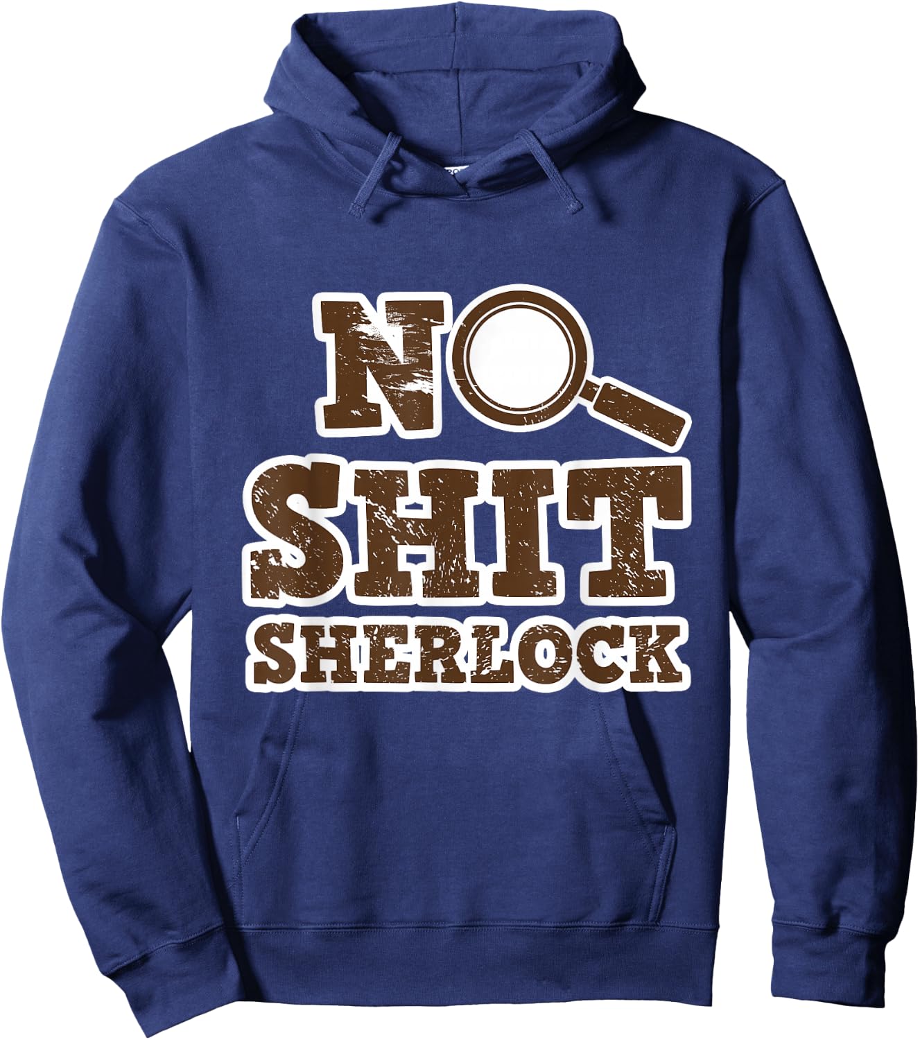 Detective design - No Shit Sherlock Hoodie - Hoodie | Navy