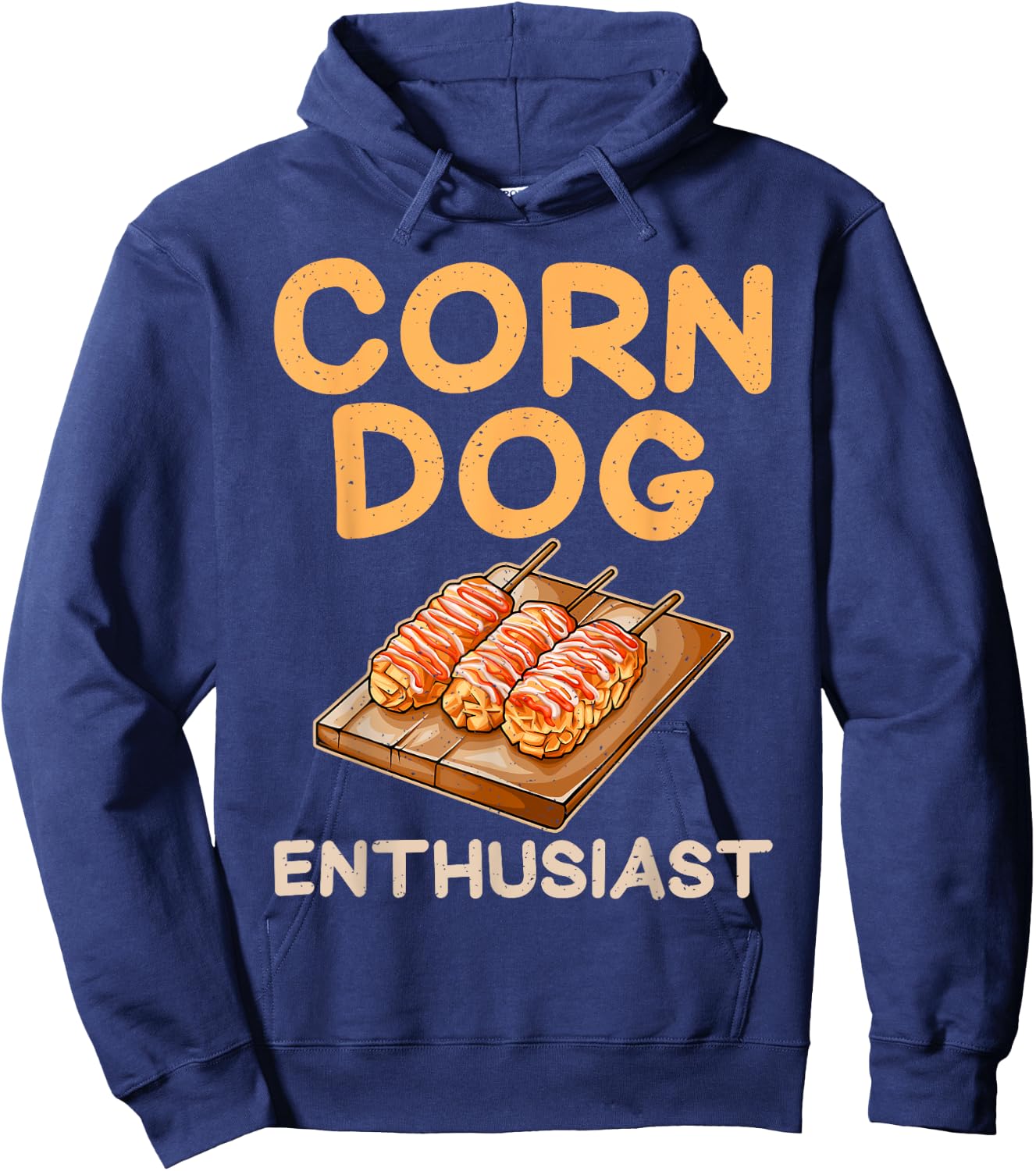 Corn Dog Enthusiast Corn Dog Women Kids Hoodie - Hoodie | Navy