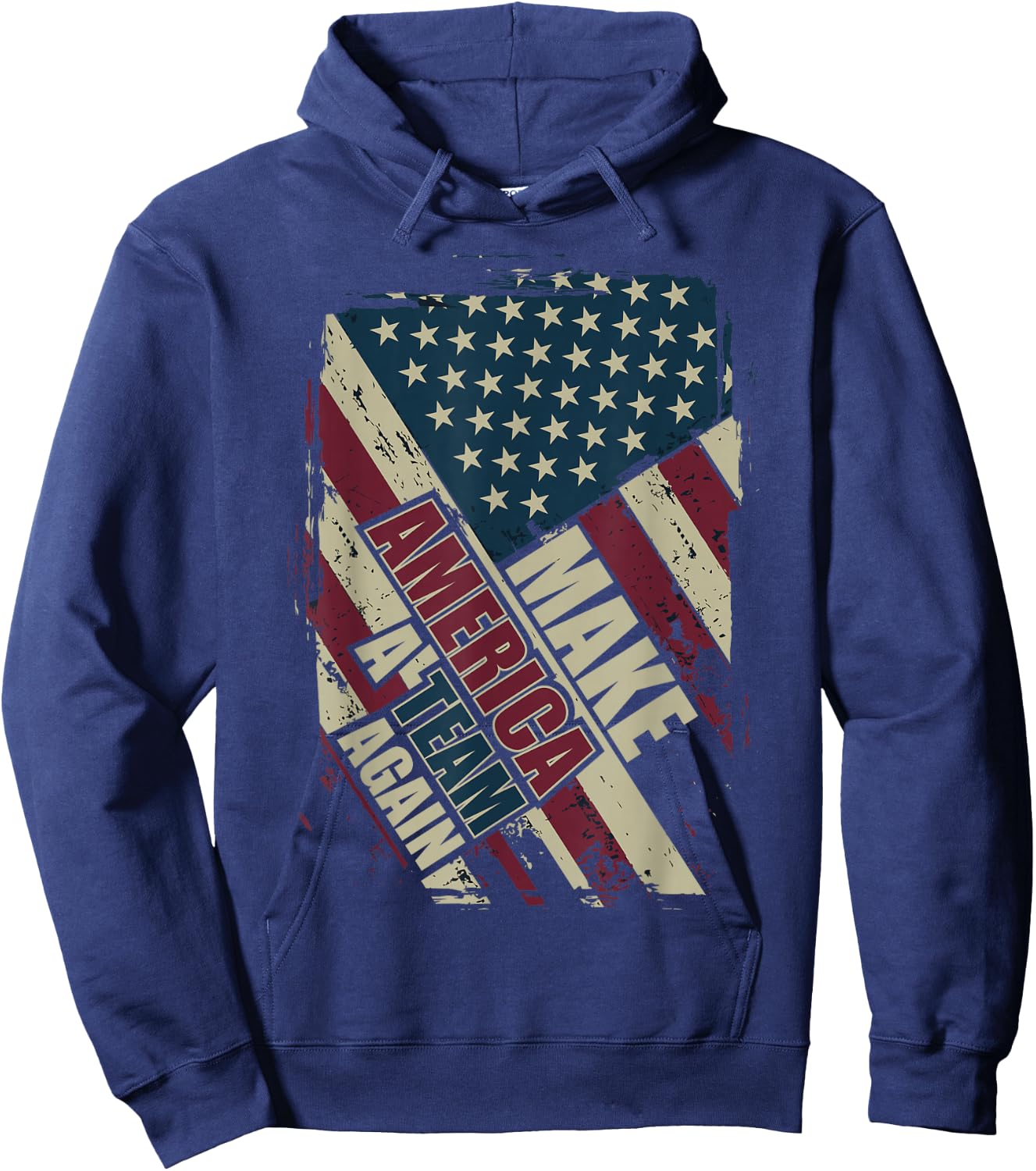 Make America A Team Again - PATRIOT - NON-PARTISAN Hoodie - Hoodie | Navy