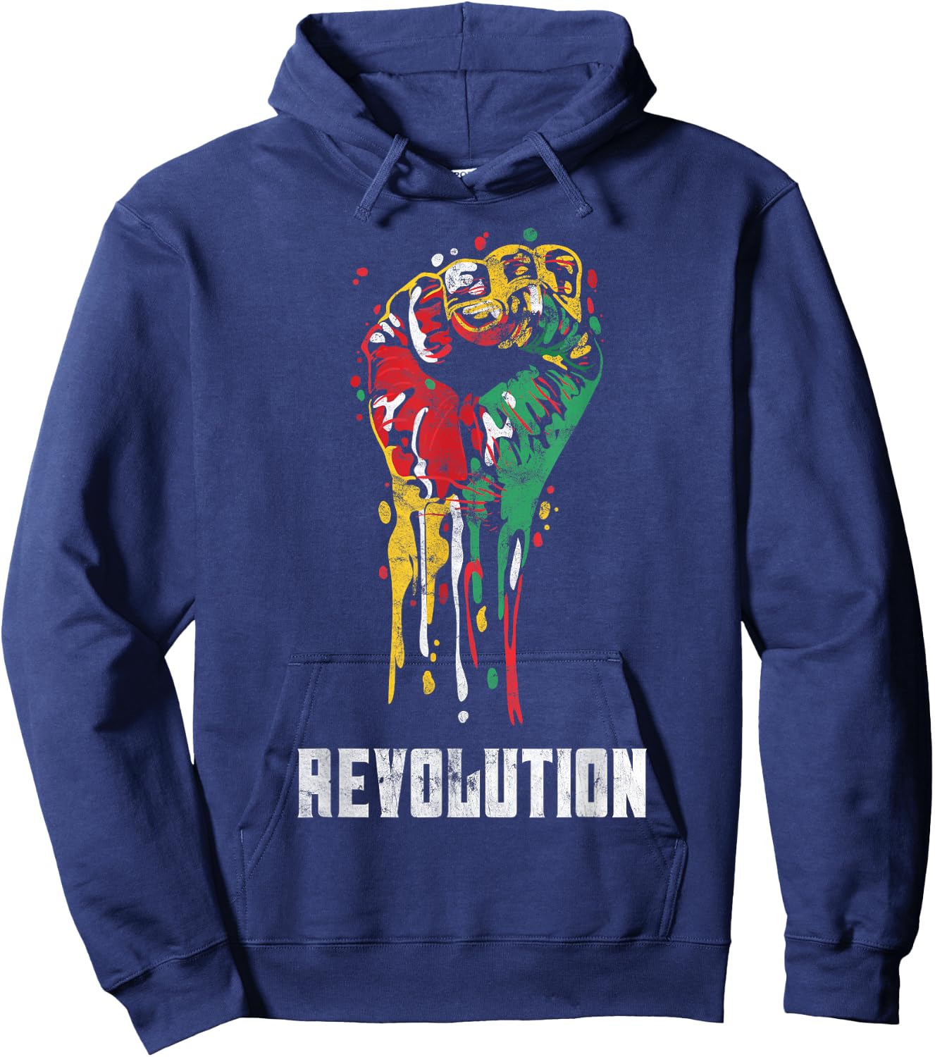 Revolution Reggae Style Design For Reggae Music Lovers Hoodie - Hoodie | Navy