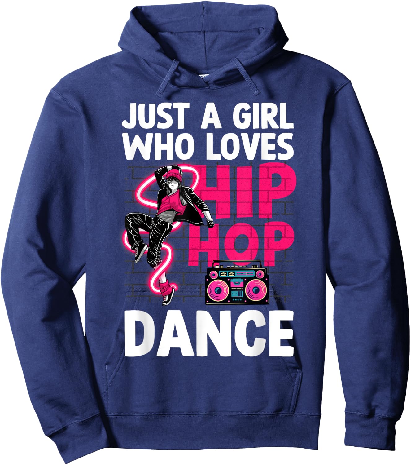Cool Hip Hop Art Teen Girls Hiphop Dancing Hip Hop Hoodie - Hoodie | Navy