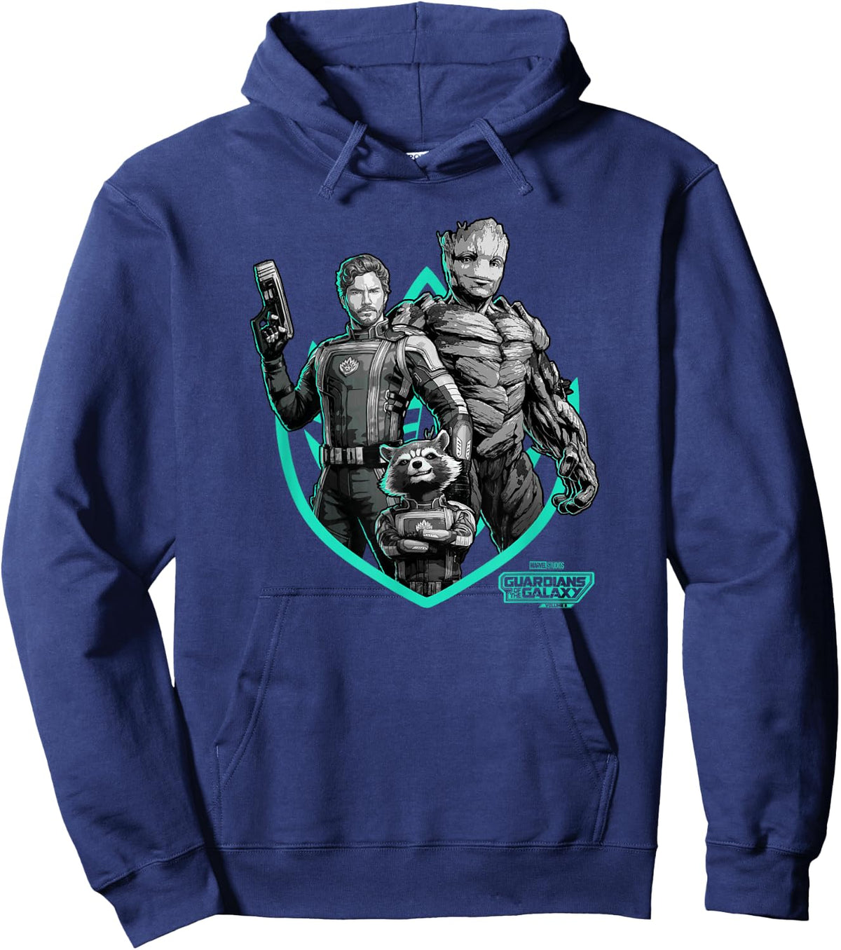 Marvel Guardians of the Galaxy Vol. 3 Vintage Ravager Group Hoodie - Hoodie | Navy