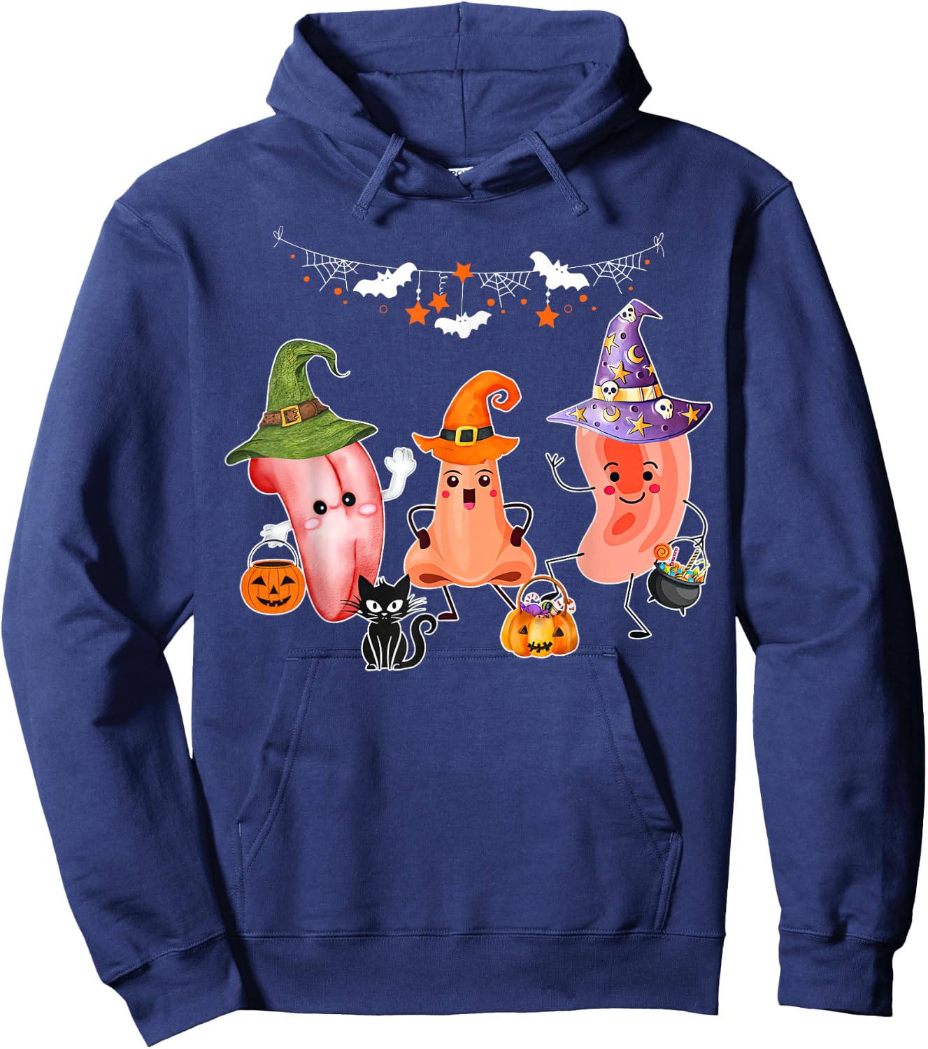 Otolaryngologist Halloween Spooky ENT Ear Nose And Throat Hoodie - Hoodie | Navy