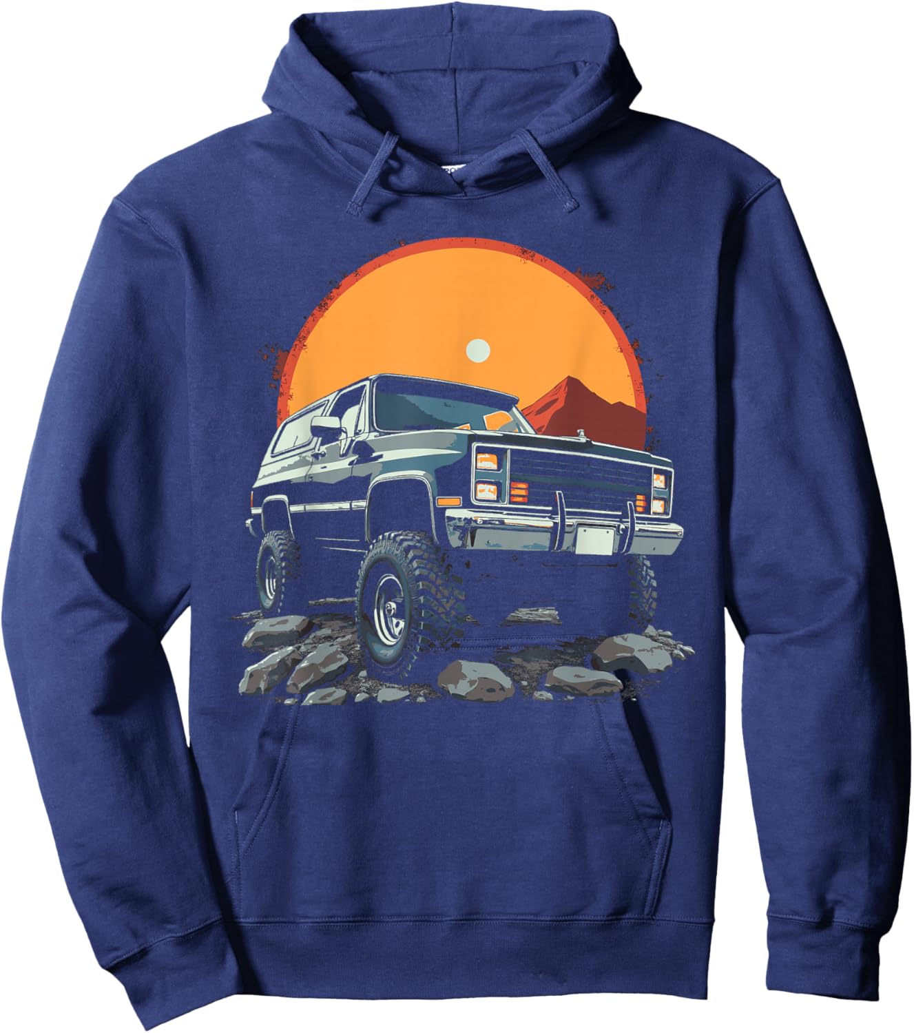 1985 Second Generation Squarebody K5 Blaze Truck 4x4 Jimmy Hoodie - Hoodie | Navy