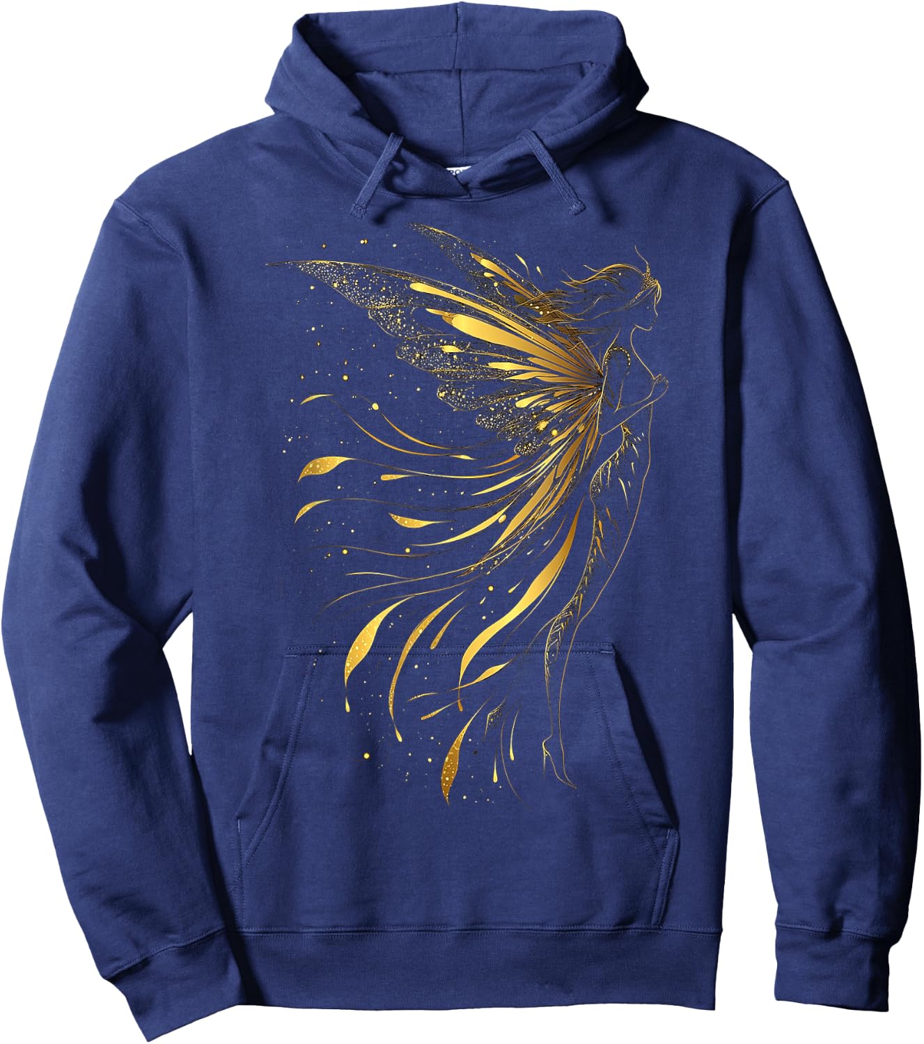 Fairy Mythical Motif Fantasy Artwork Fairy Hoodie - Hoodie | Navy