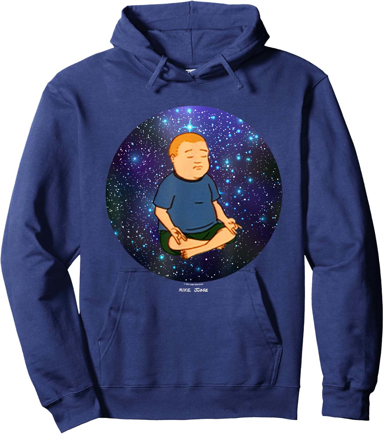King Of The Hill Bobby Inner Space Peace Big Chest Poster Hoodie - Hoodie | Navy