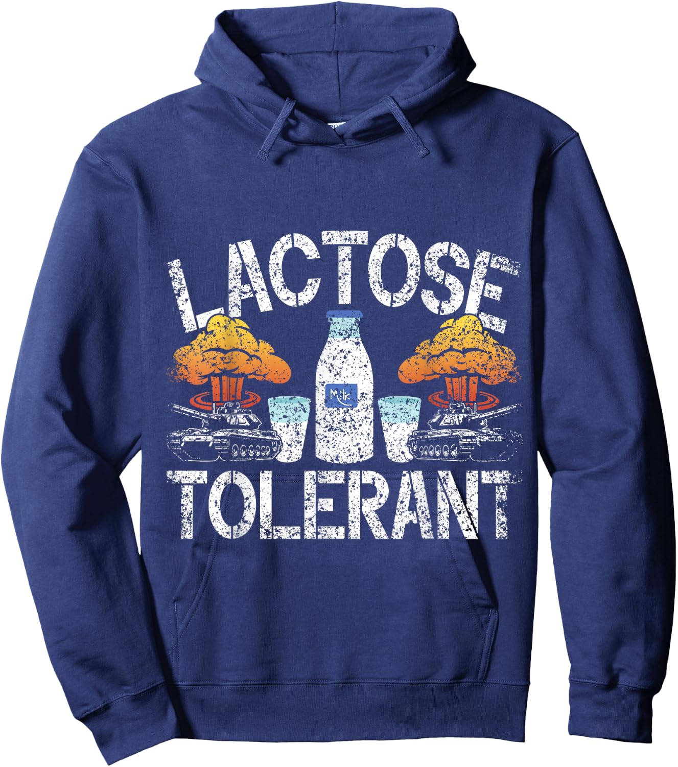 Lactose Tolerant Humour Milk Intolerant Lactose Tolerant Hoodie - Hoodie | Navy