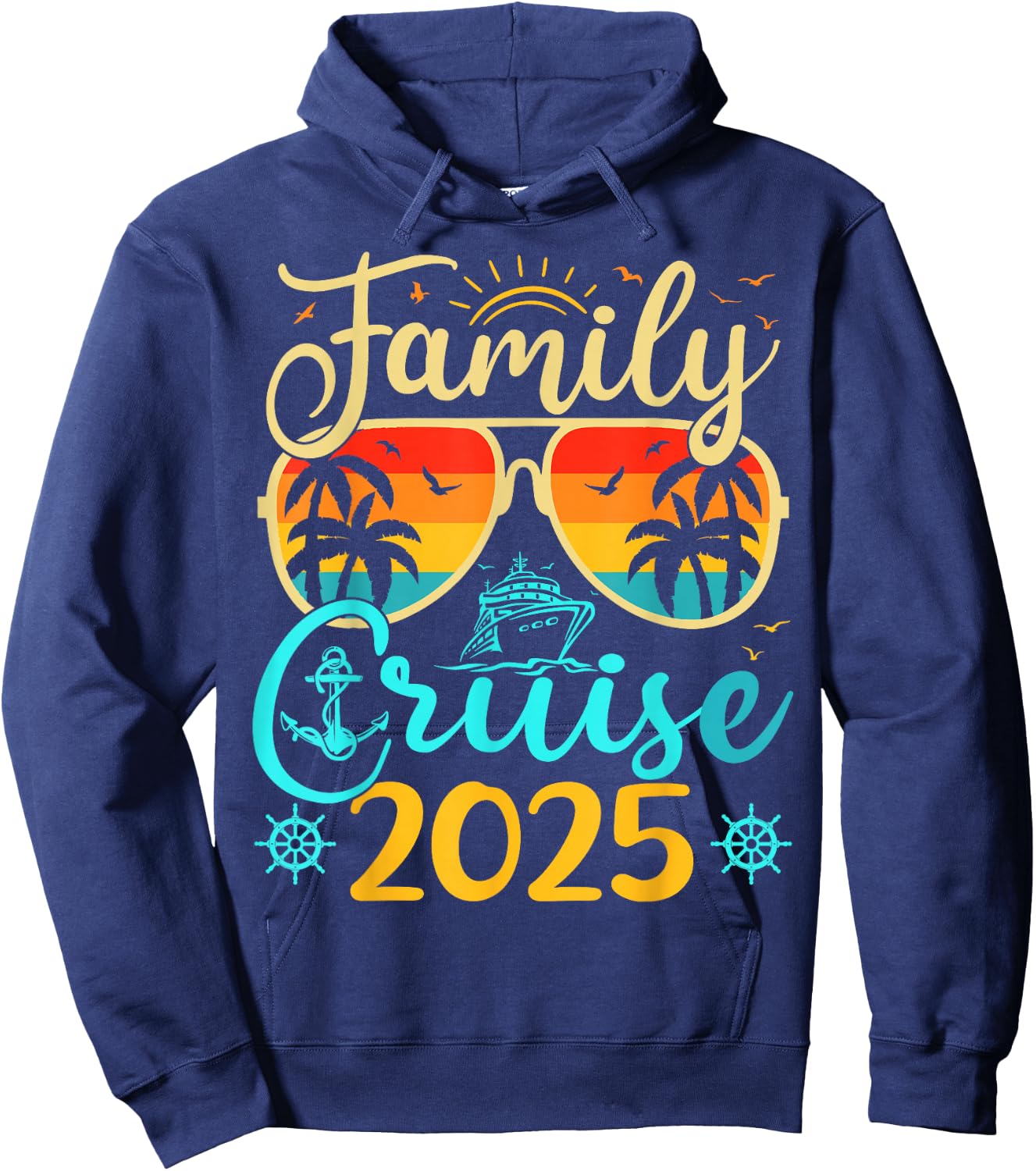 Family Cruise 2025 Summer Vacation Matching Family Cruise Hoodie - Hoodie | Navy