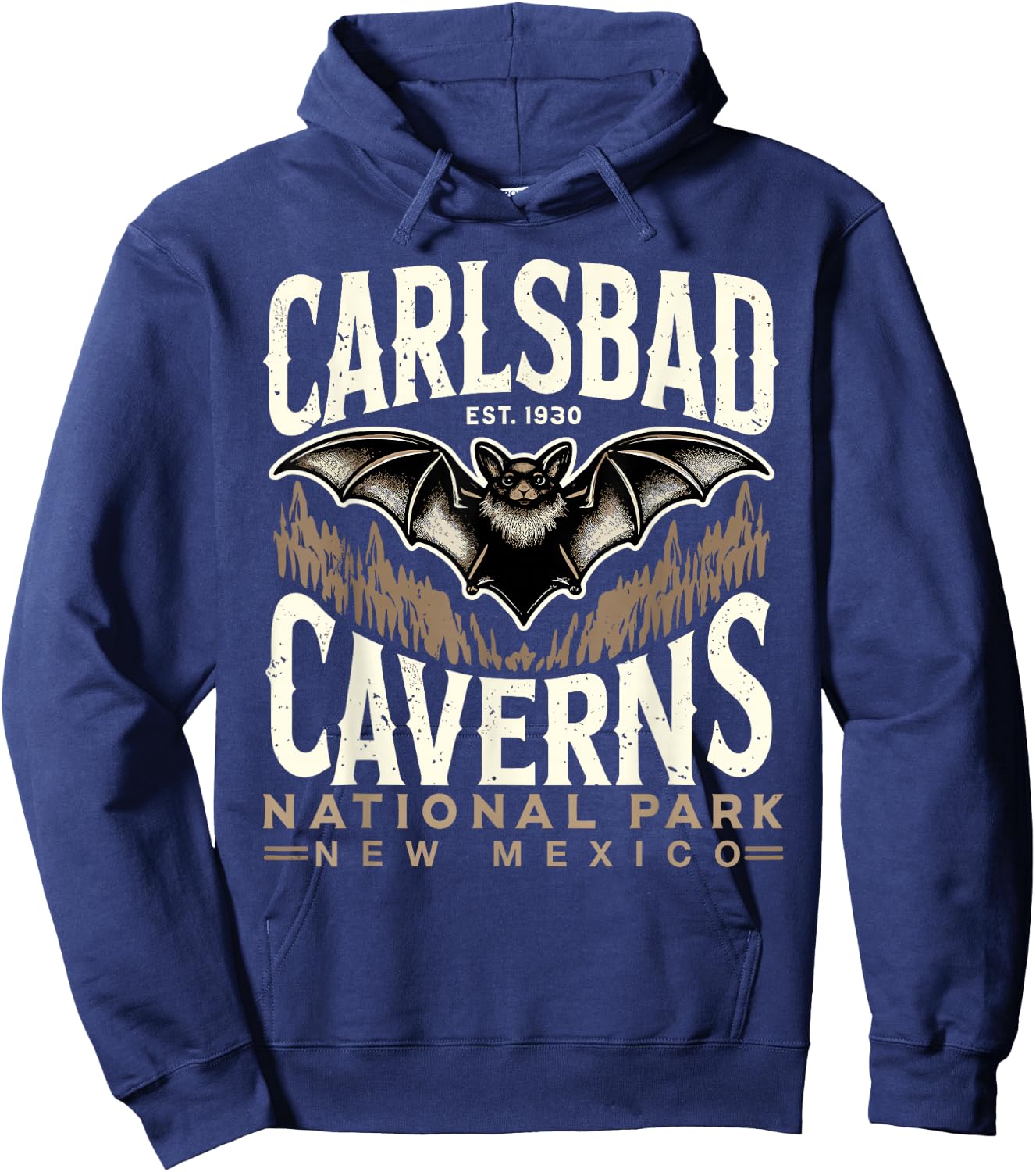 Carlsbad Caverns National Park Bat Carlsbad Souvenir Hoodie - Hoodie | Navy