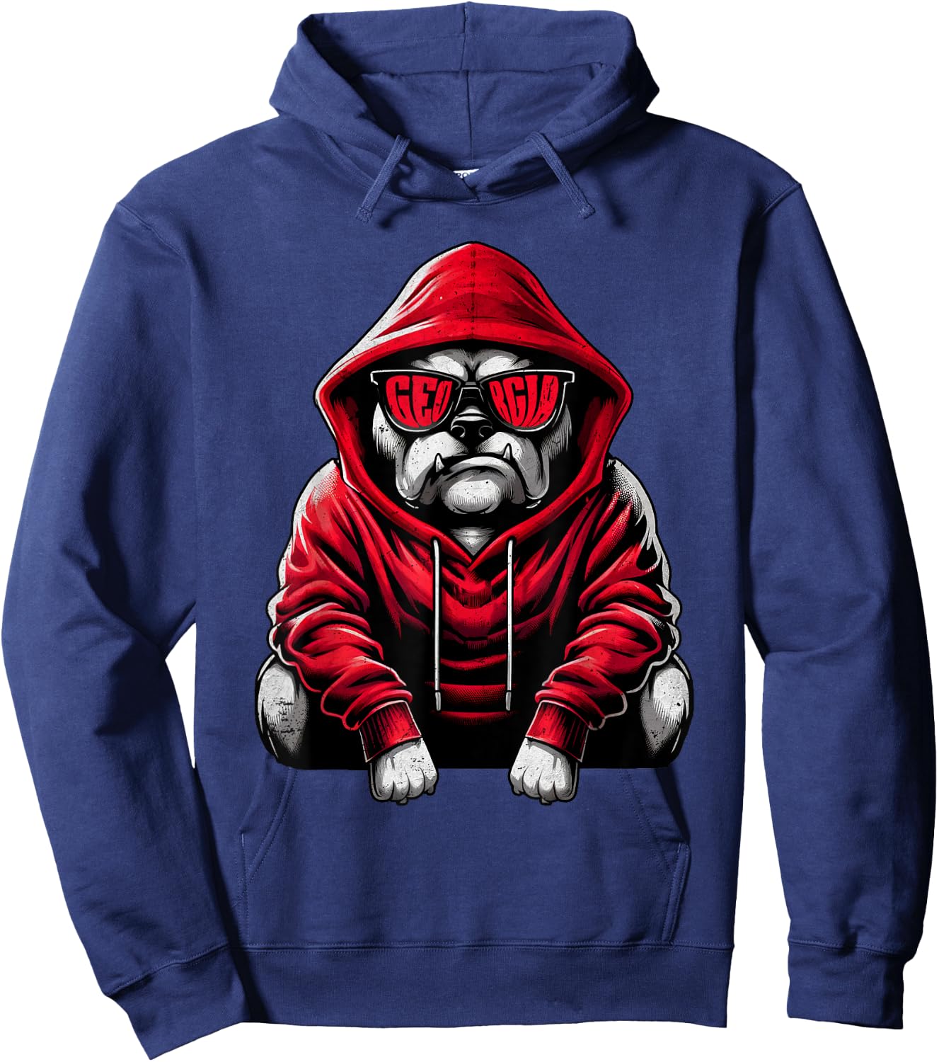 I Love Bulldog Animal Cute Dogs Vintage Bulldog Personalized Men Women Kids Hoodie - Hoodie | Navy