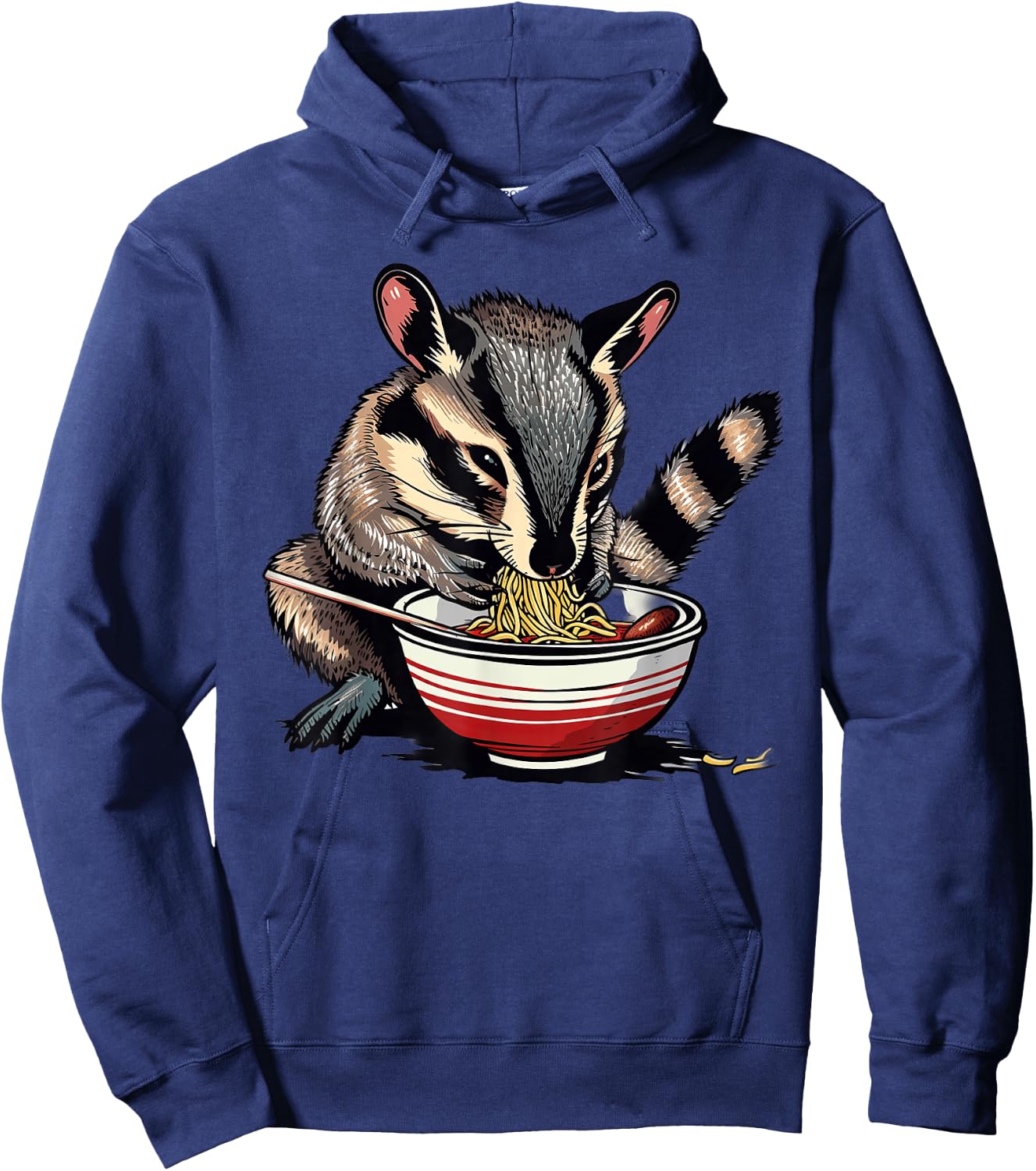 Numbat Eating Ramen Hoodie - Hoodie | Navy