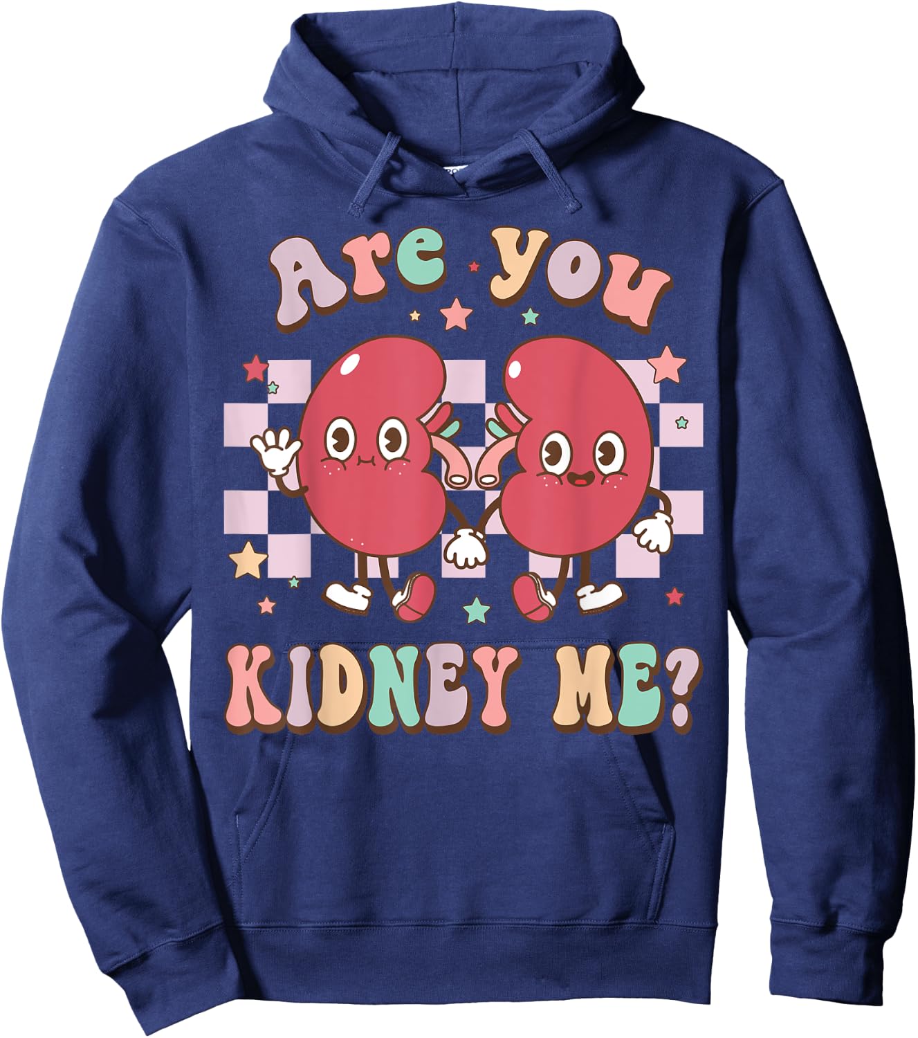 Retro Are You Kidney Me Nephrologist Dialysis Technician Hoodie - Hoodie | Navy