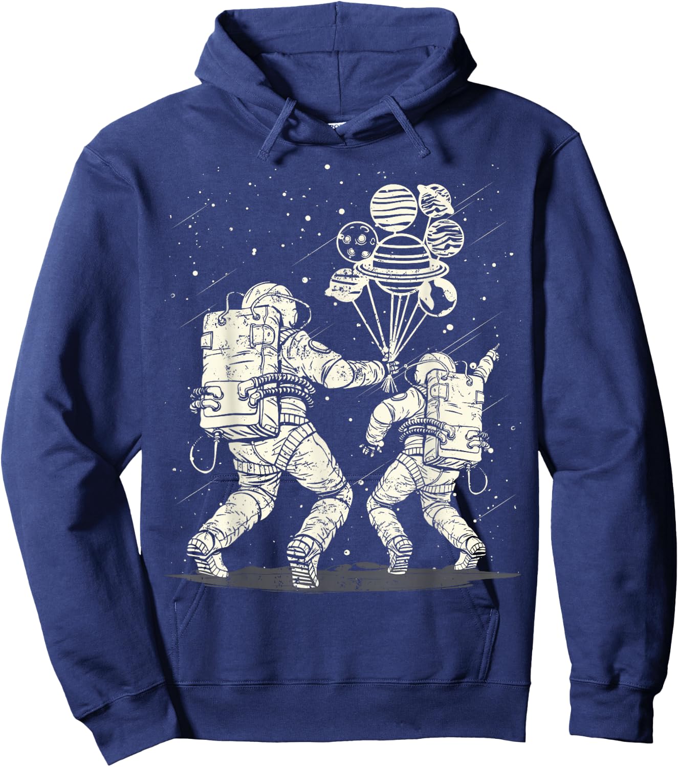 Funny Astronaut Dad & Son Daughter Galaxy Lover Fathers Day Hoodie - Hoodie | Navy