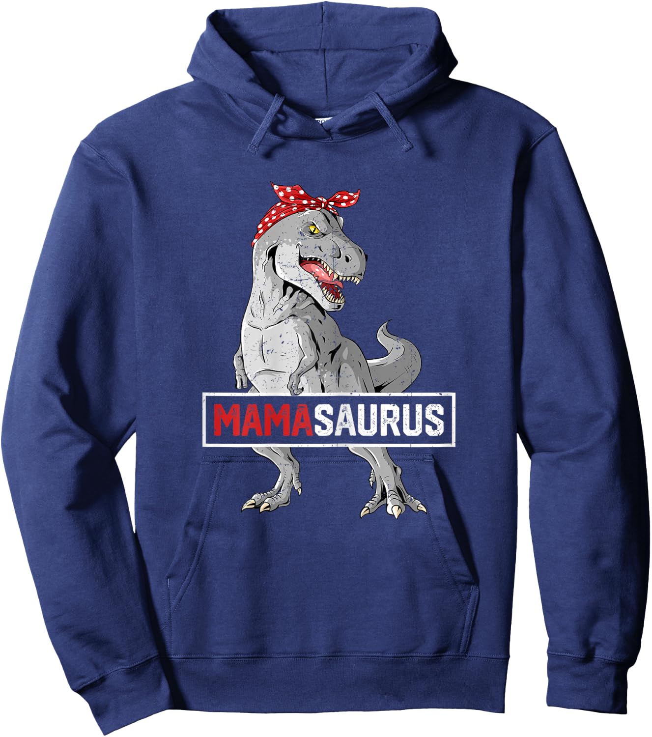 Mamasaurus T Rex Birthday Dinosaur Mommy Family Matching Hoodie - Hoodie | Navy