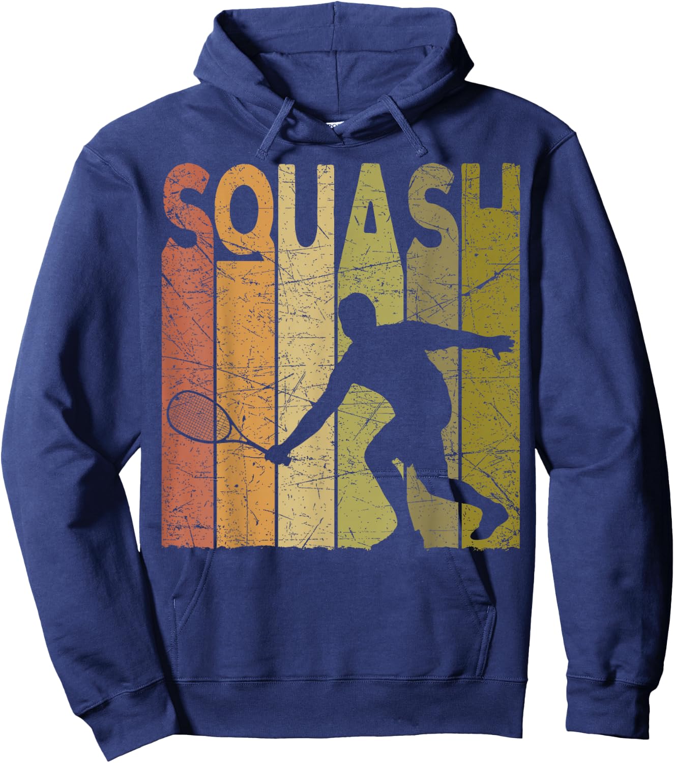 Squash Vintage Squash Player Retro Squash Lover Hoodie - Hoodie | Navy