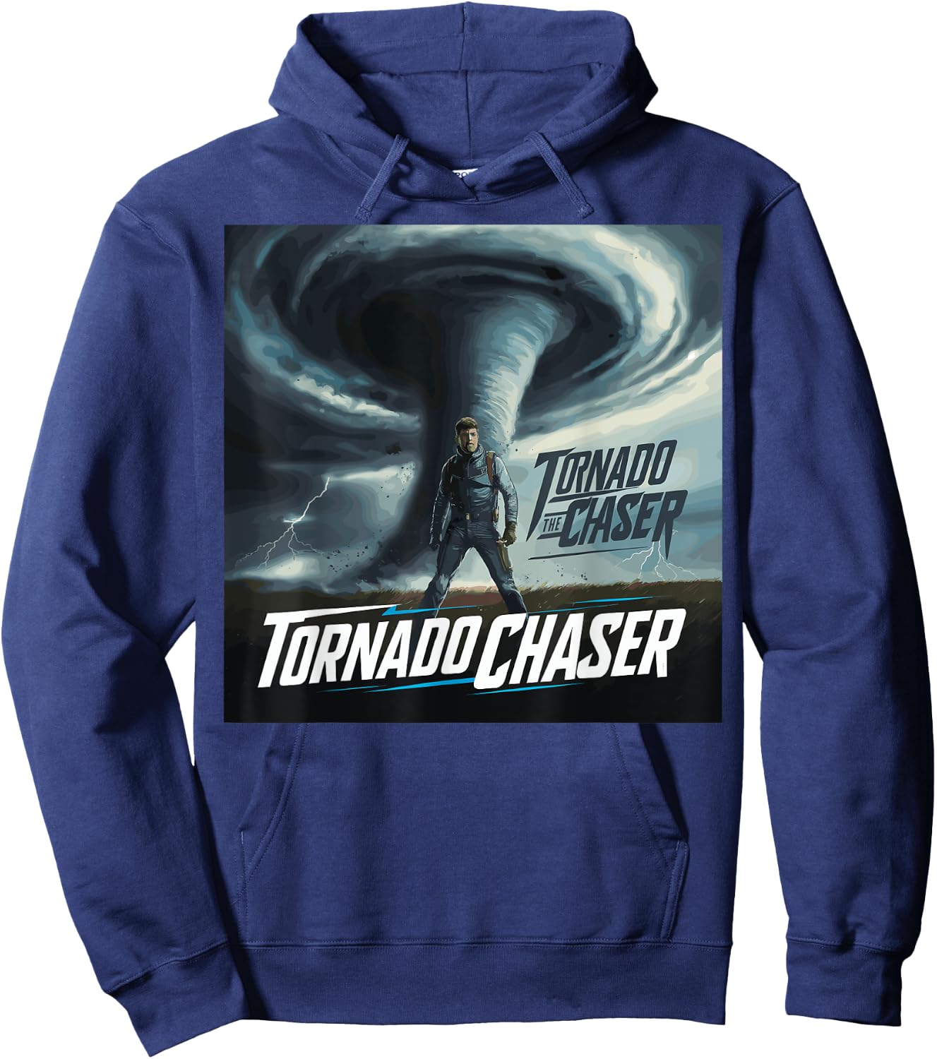 Tornado Costume Tornado Chasers Storm Hunter Storm Tornado Hoodie - Hoodie | Navy