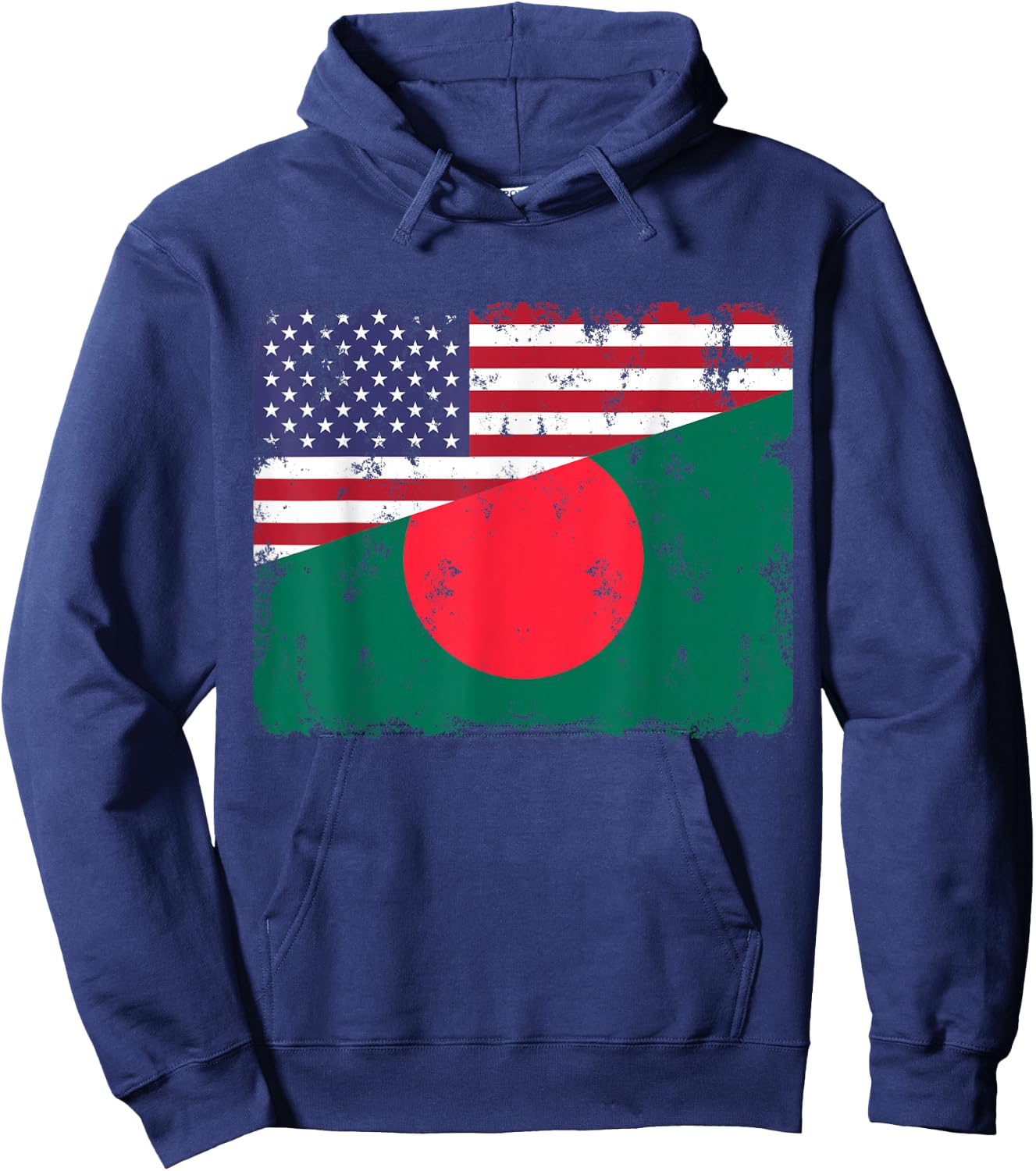 Bangladesh Pride Bangladeshi American Flag Roots Heritage Hoodie - Hoodie | Navy