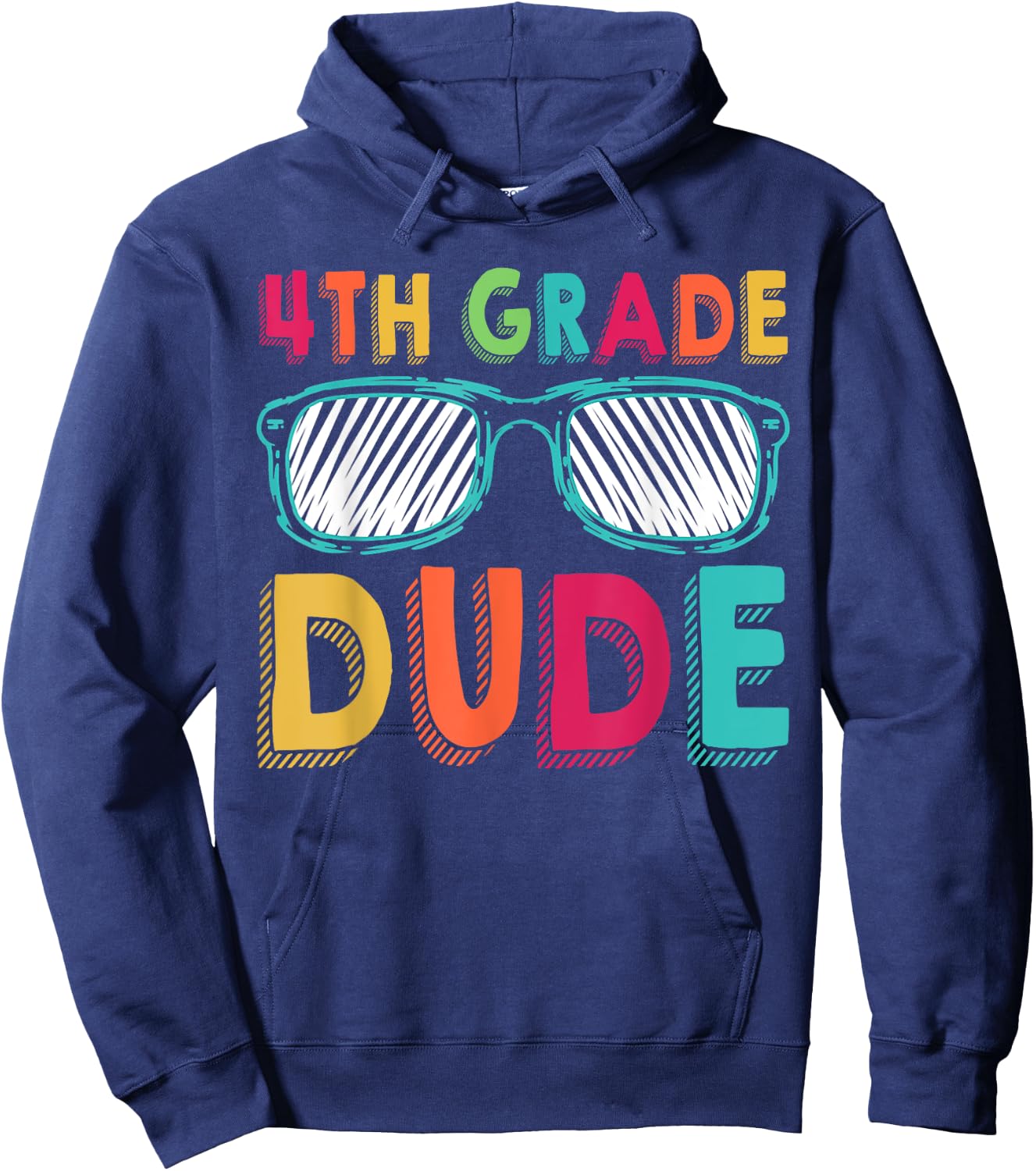 4th Grade Dude Back To School Fourth Grade student Hoodie - Hoodie | Navy