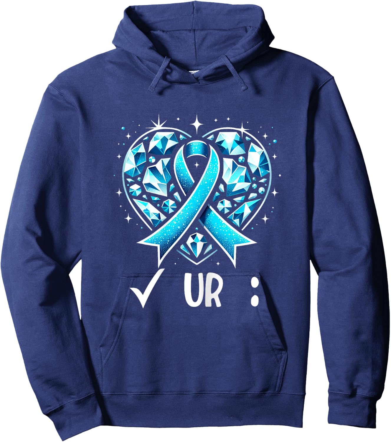 New Colorectal Cancer Awareness Colonscopy Check Your Colon Hoodie - Hoodie | Navy