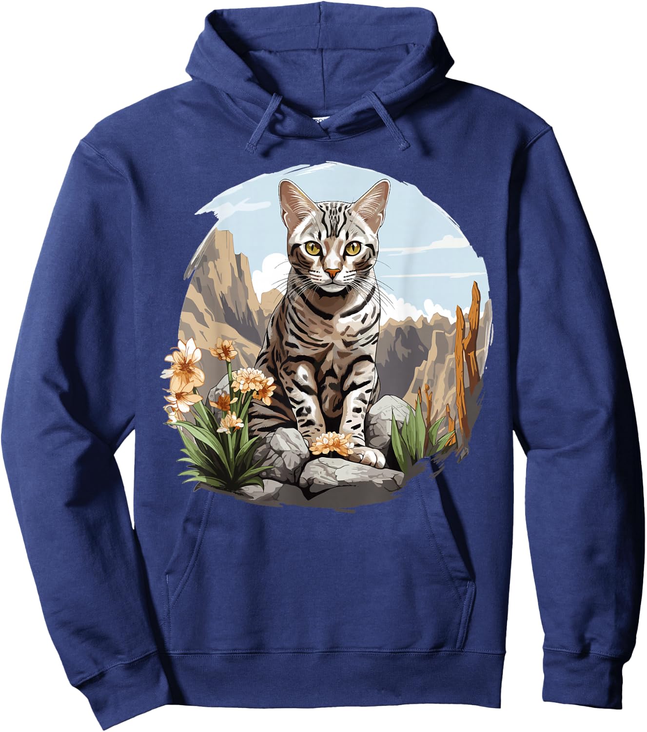 Egyptian Mau Cats Kitten Egyptian Mau Cat Hoodie - Hoodie | Navy