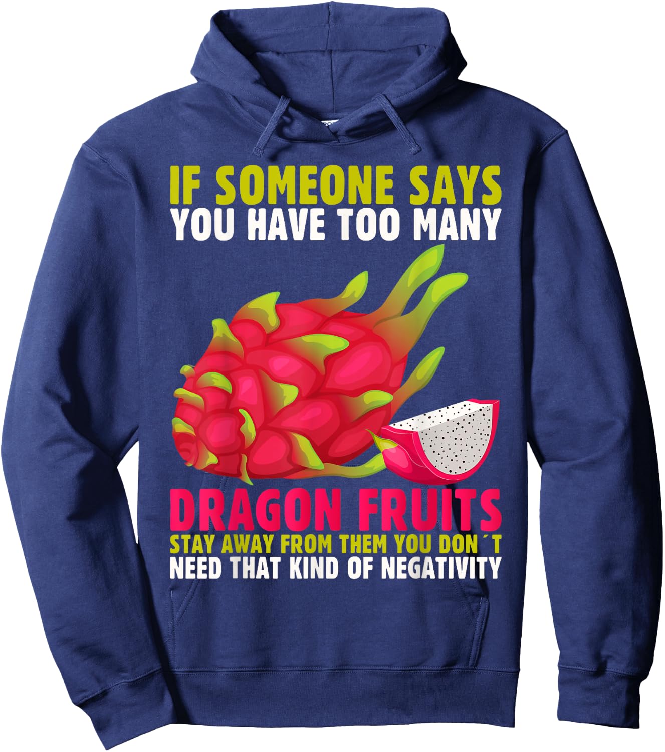 Tropical Dragonfruit Summer Vibes Design Women Kids Hoodie - Hoodie | Navy