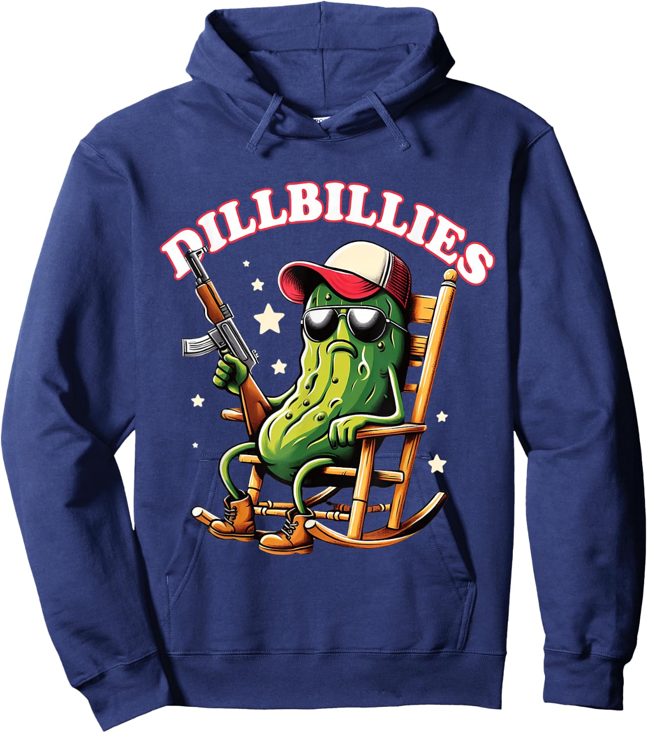 Dillbillies Funny Redneck Farm Country Life Pickle Lover Hoodie - Hoodie | Navy