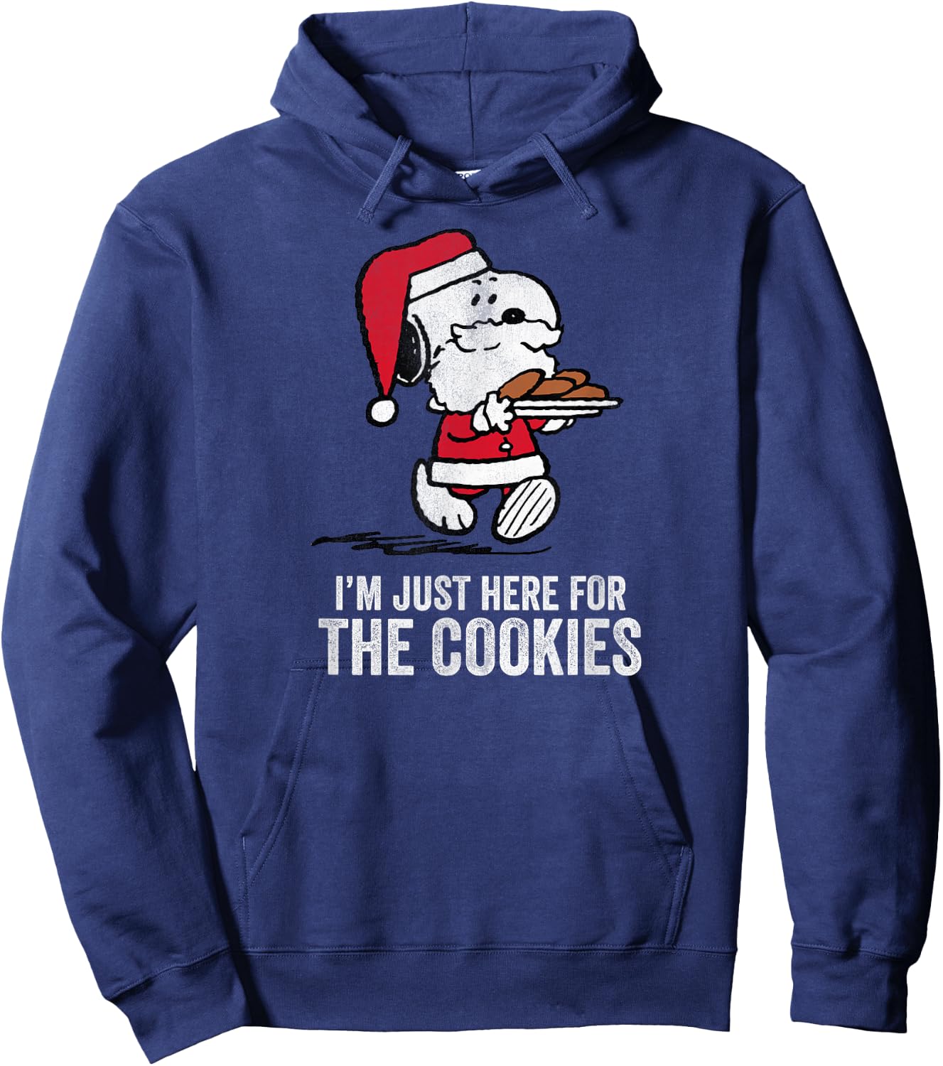 Peanuts Snoopy More Christmas Cookies Hoodie - Hoodie | Navy