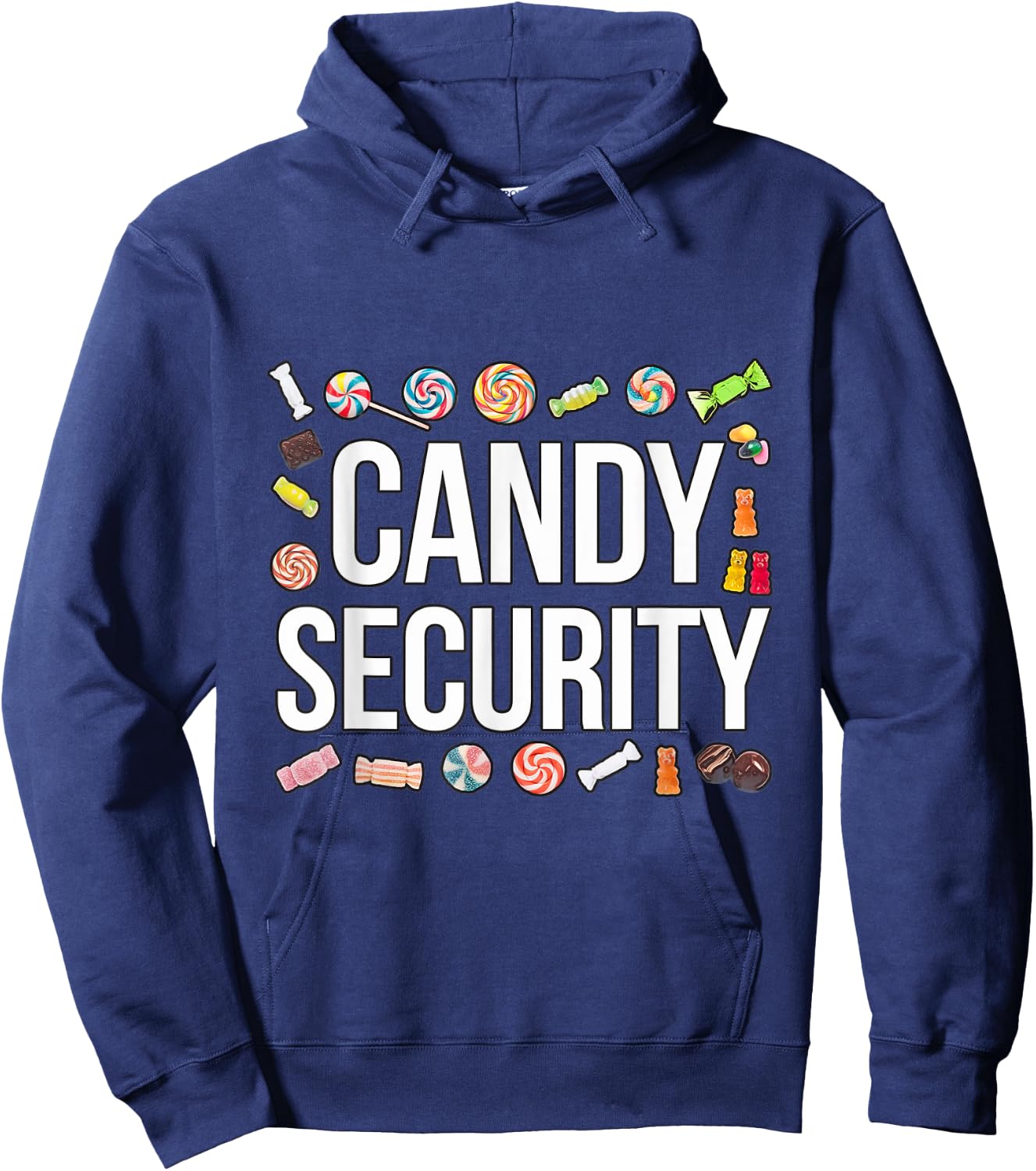 Candy security Party Halloween Trick Or Treat Hoodie - Hoodie | Navy
