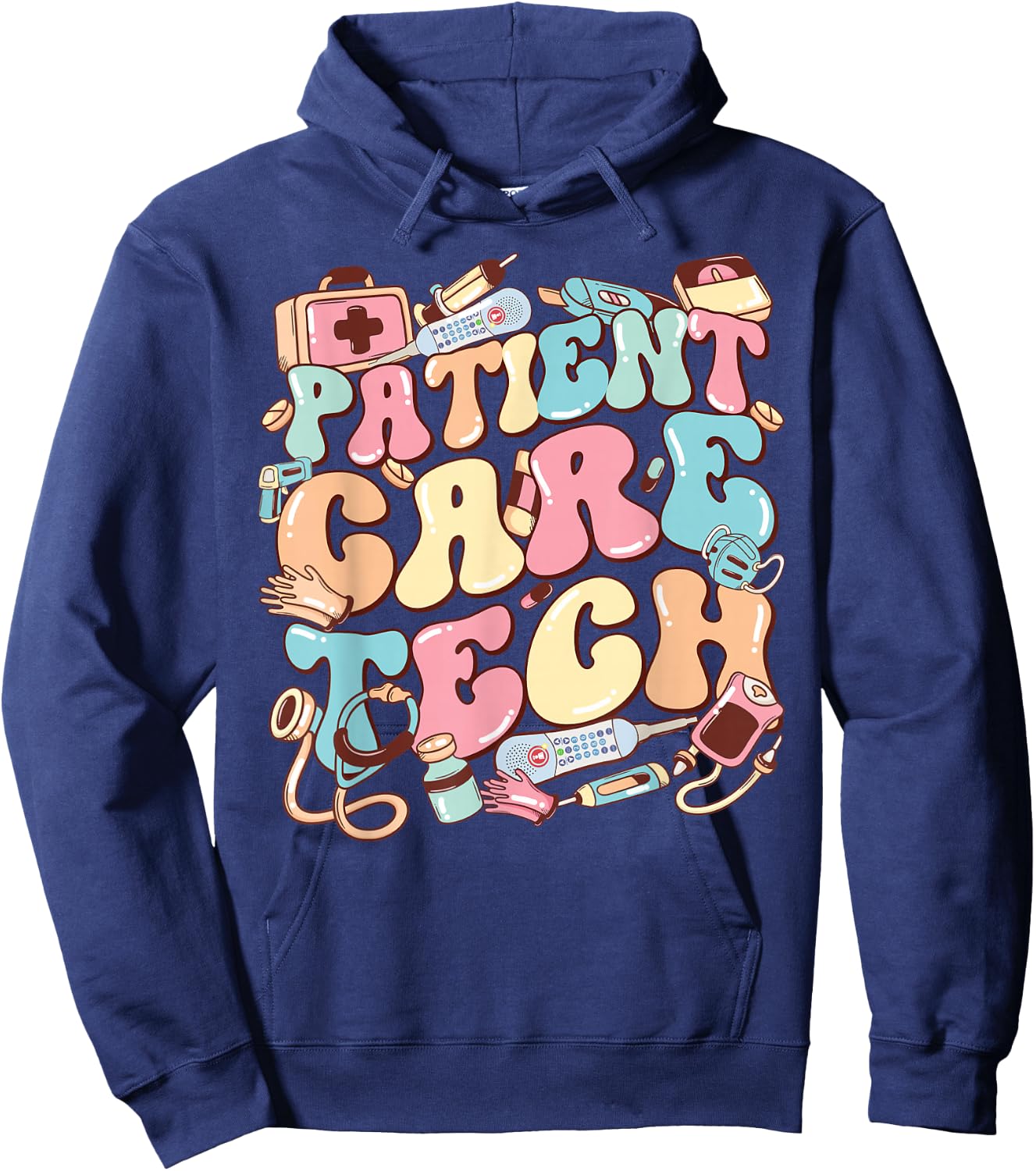 Patient Care Tech. PCT Nurse Nurse Appreciation Hoodie - Hoodie | Navy