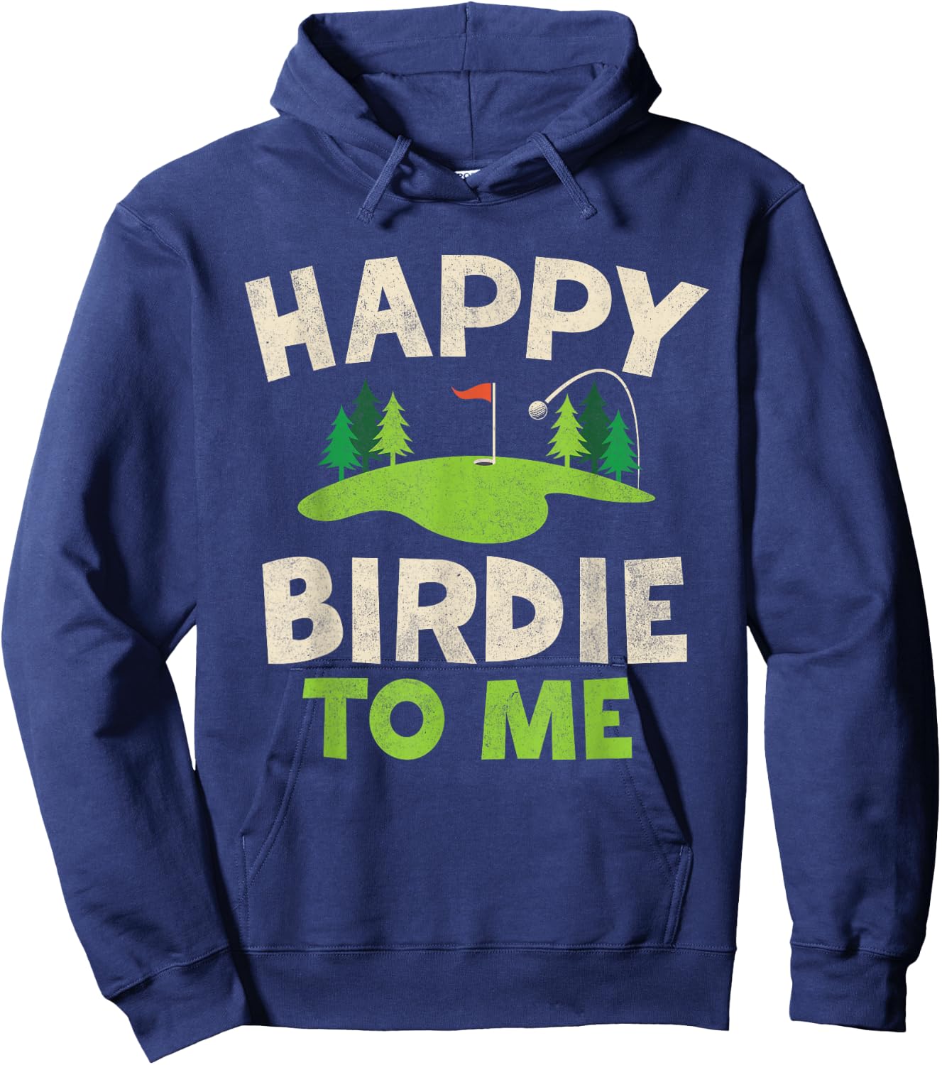 Funny Golf Birthday Shirt Happy Birdie Golfer Kids Boys Men Hoodie - Hoodie | Navy