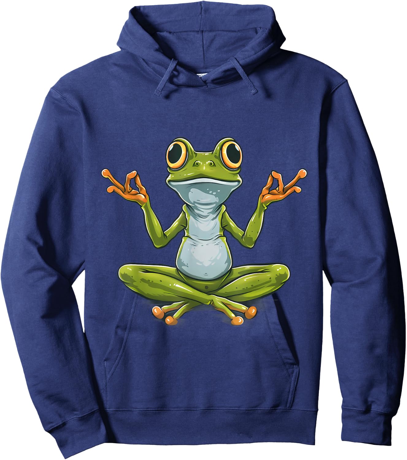 Meditation Frog Toad Spirituality Yoga Zen Buddha Buddhist Hoodie - Hoodie | Navy